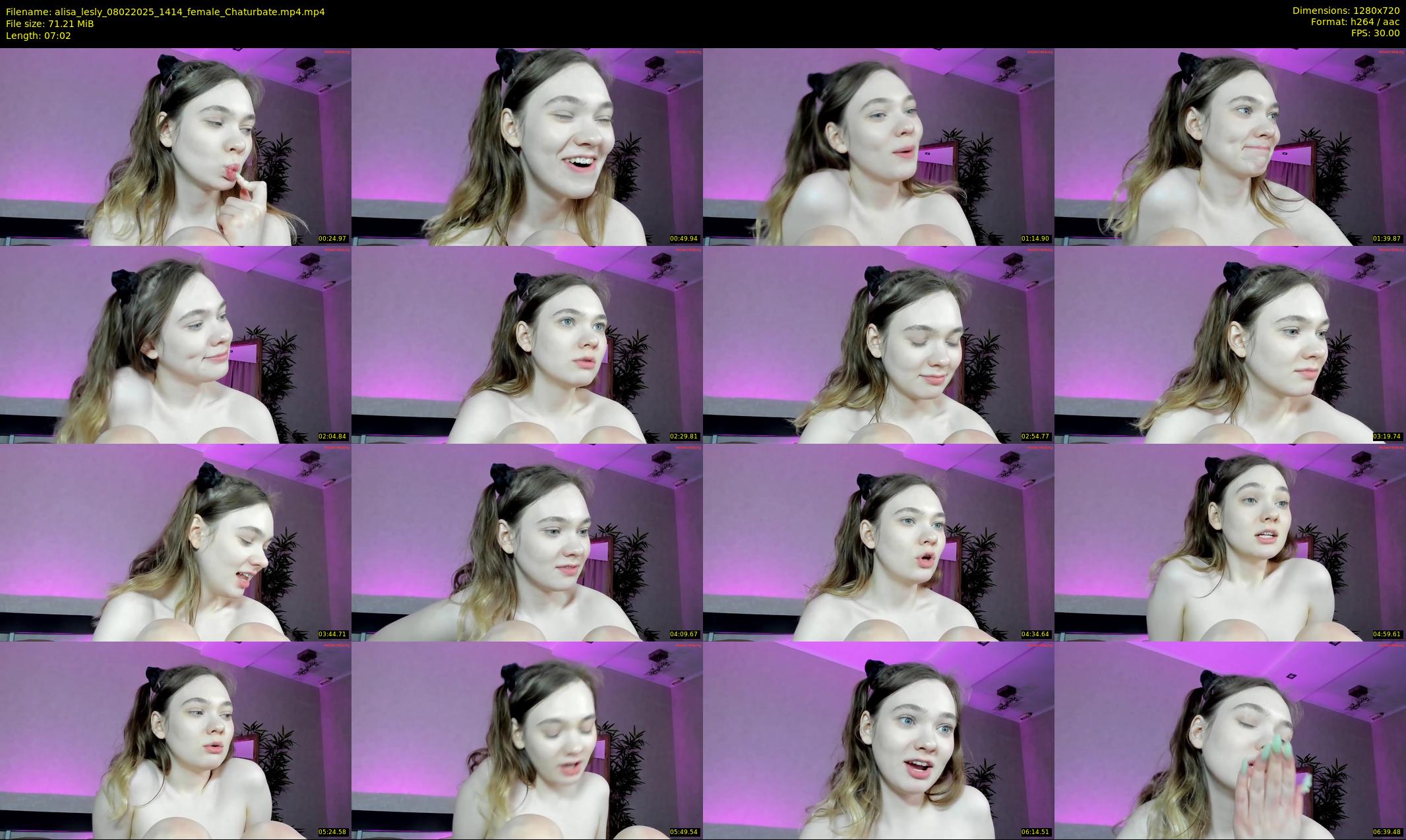 alisa_lesly — 8 minute Chaturbate female cam show recording, 720p, Feb 8, 2025
