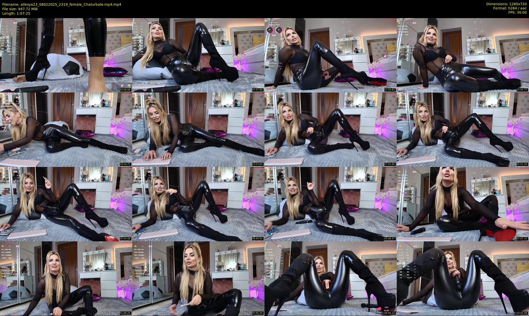 allesya23 — 68 minute Chaturbate female cam show recording, 720p, Feb 8, 2025