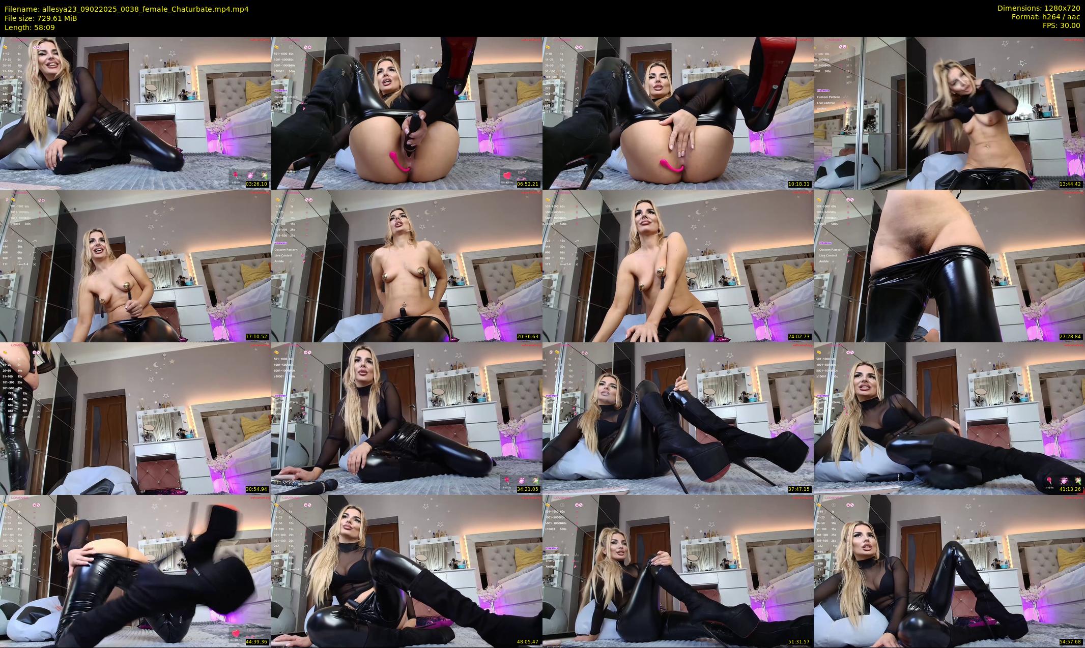 allesya23 — 59 minute Chaturbate female cam show recording, 720p, Feb 9, 2025