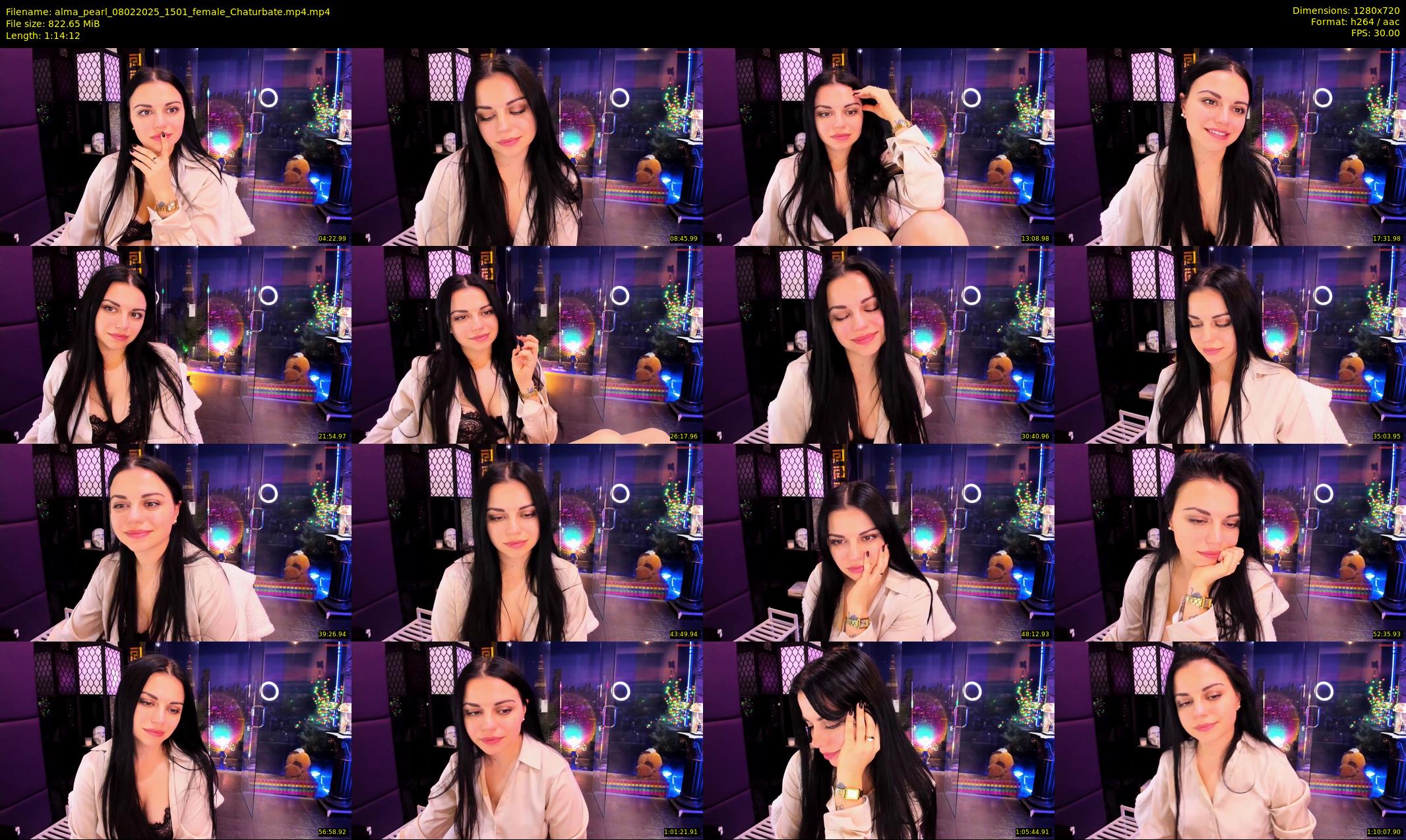 alma_pearl — 75 minute Chaturbate female cam show recording, 720p, Feb 8, 2025