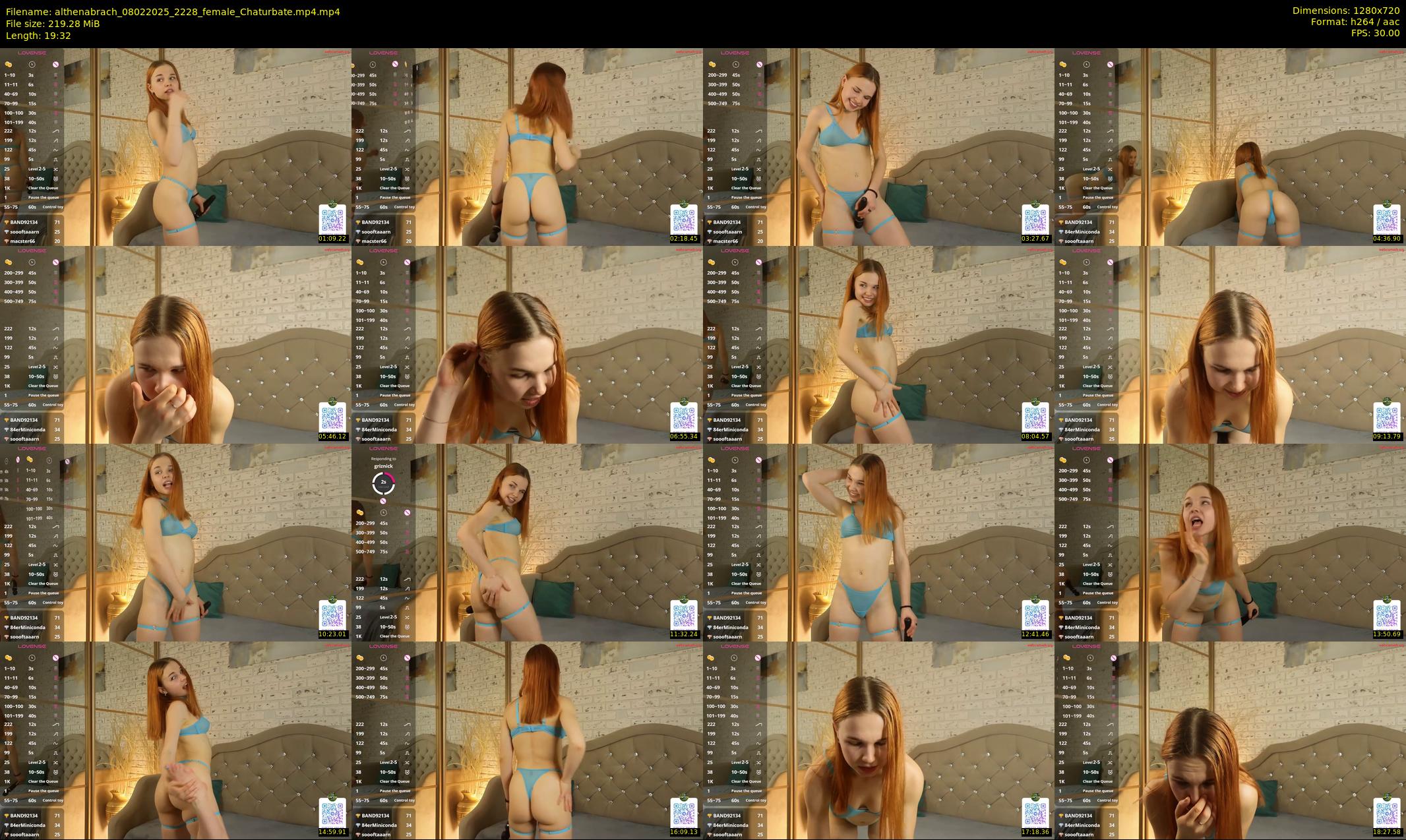 althenabrach — 20 minute Chaturbate female cam show recording, 720p, Feb 8, 2025