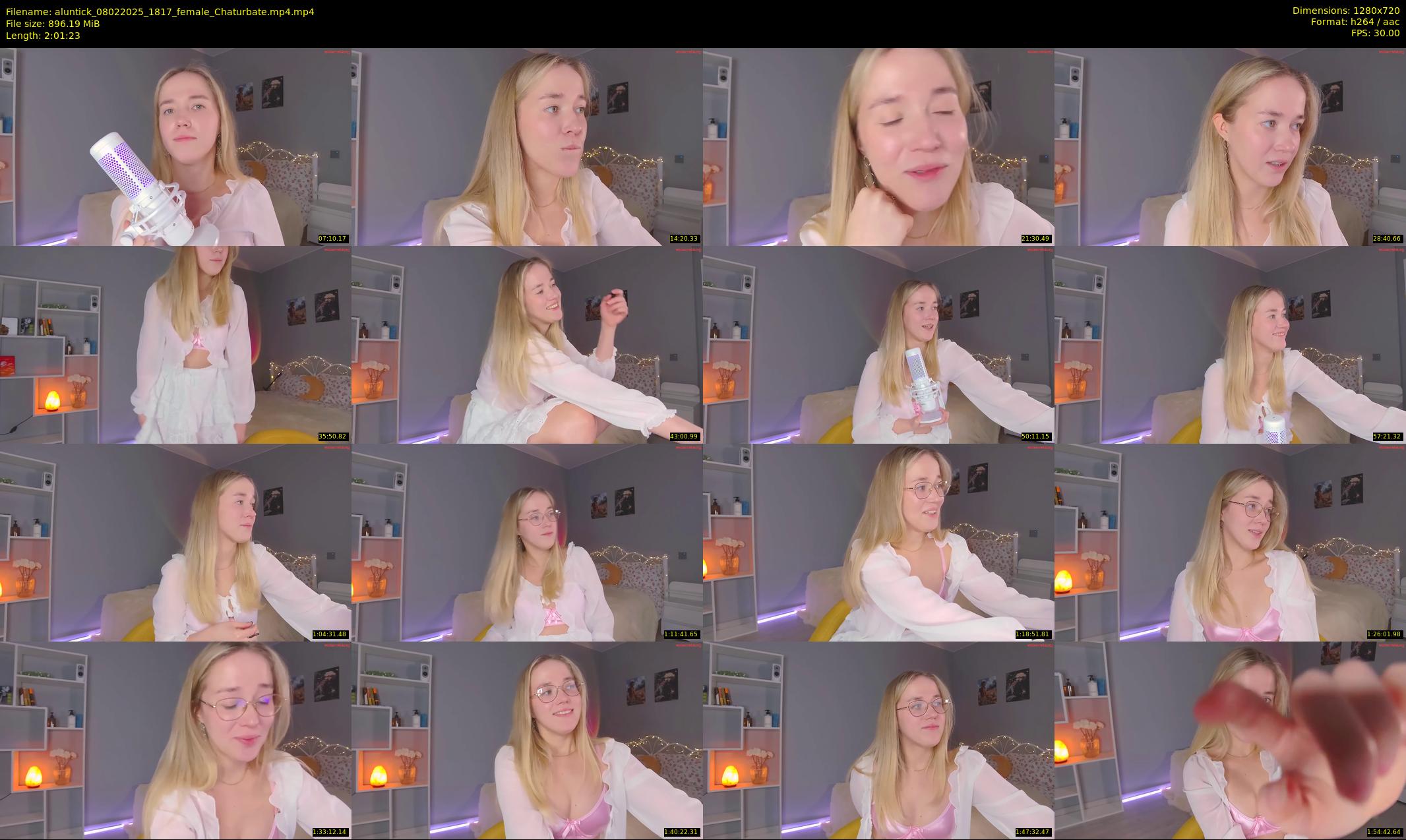 aluntick — 122 minute Chaturbate female cam show recording, 720p, Feb 8, 2025