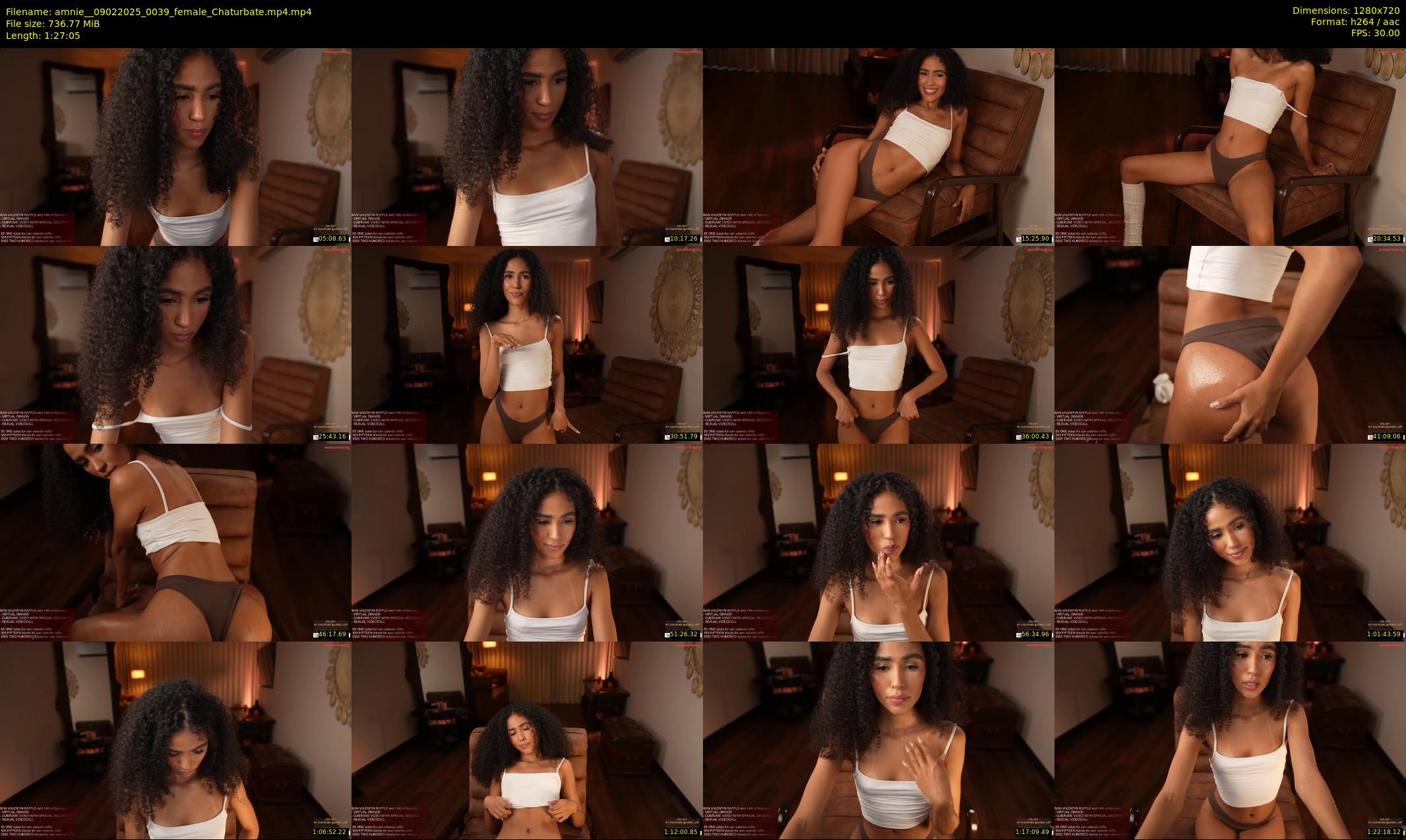 amnie_ — 88 minute Chaturbate female cam show recording, 720p, Feb 9, 2025