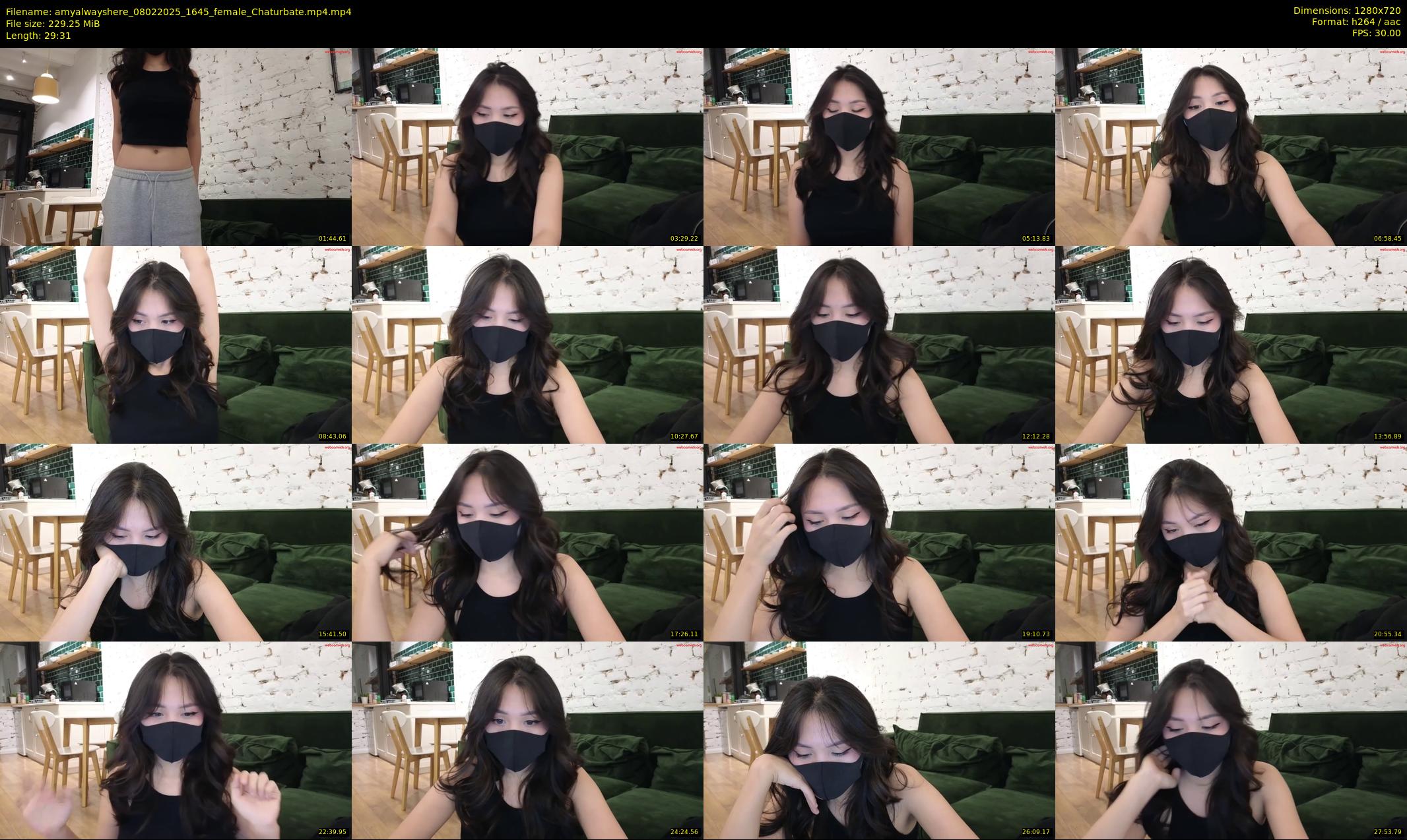 amyalwayshere — 30 minute Chaturbate female cam show recording, 720p, Feb 8, 2025