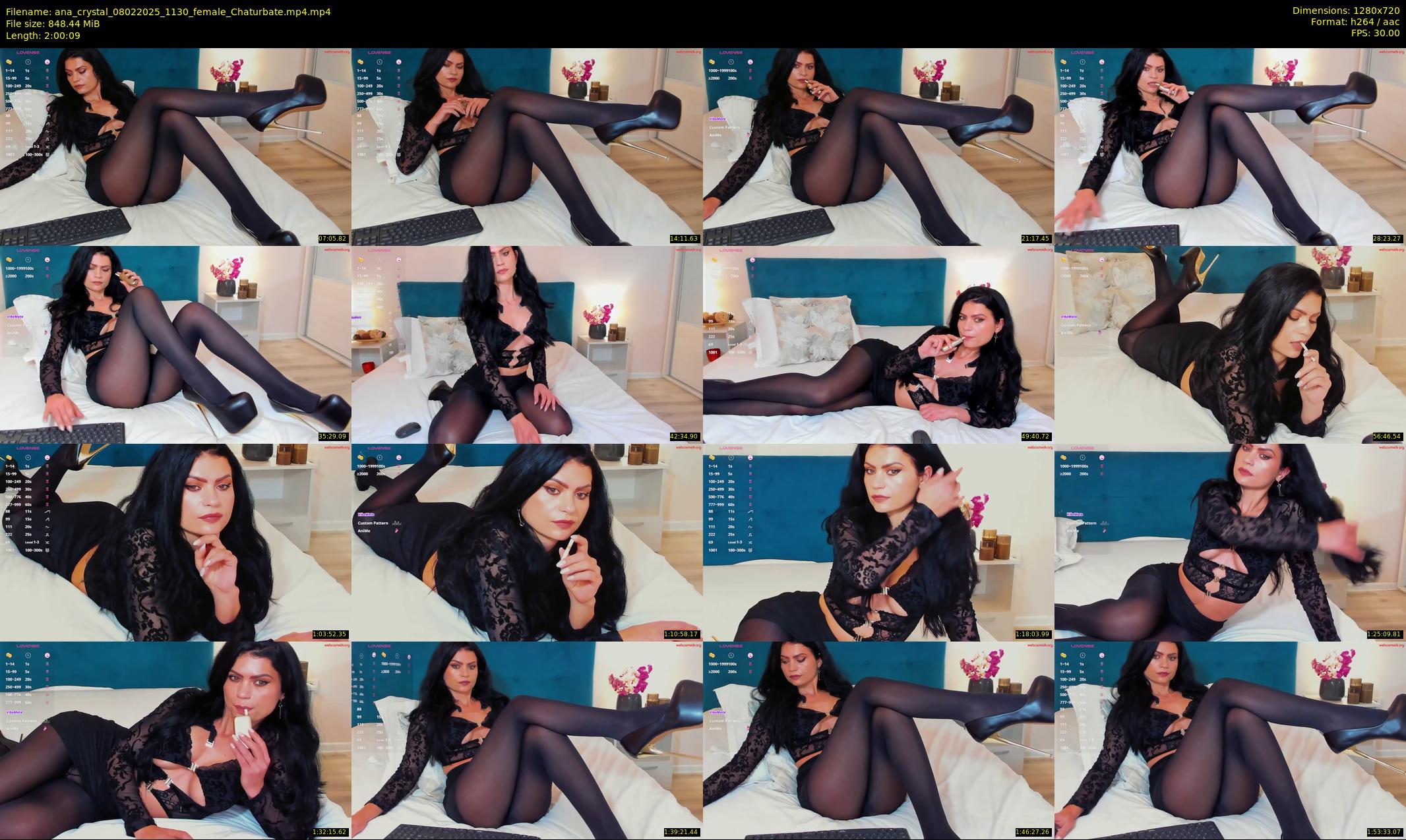 ana_crystal — 121 minute Chaturbate female cam show recording, 720p, Feb 8, 2025