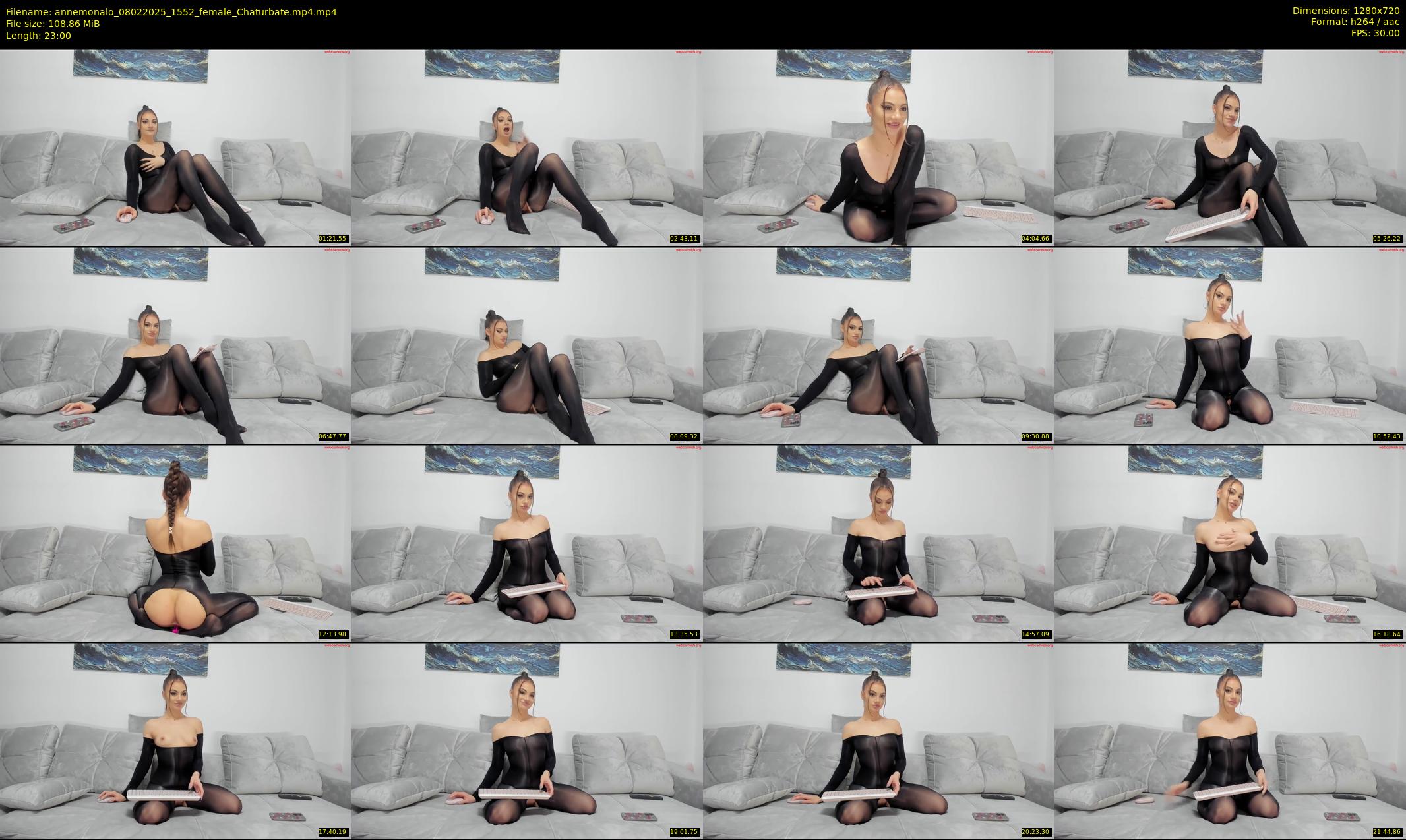 annemonalo — 23 minute Chaturbate female cam show recording, 720p, Feb 8, 2025