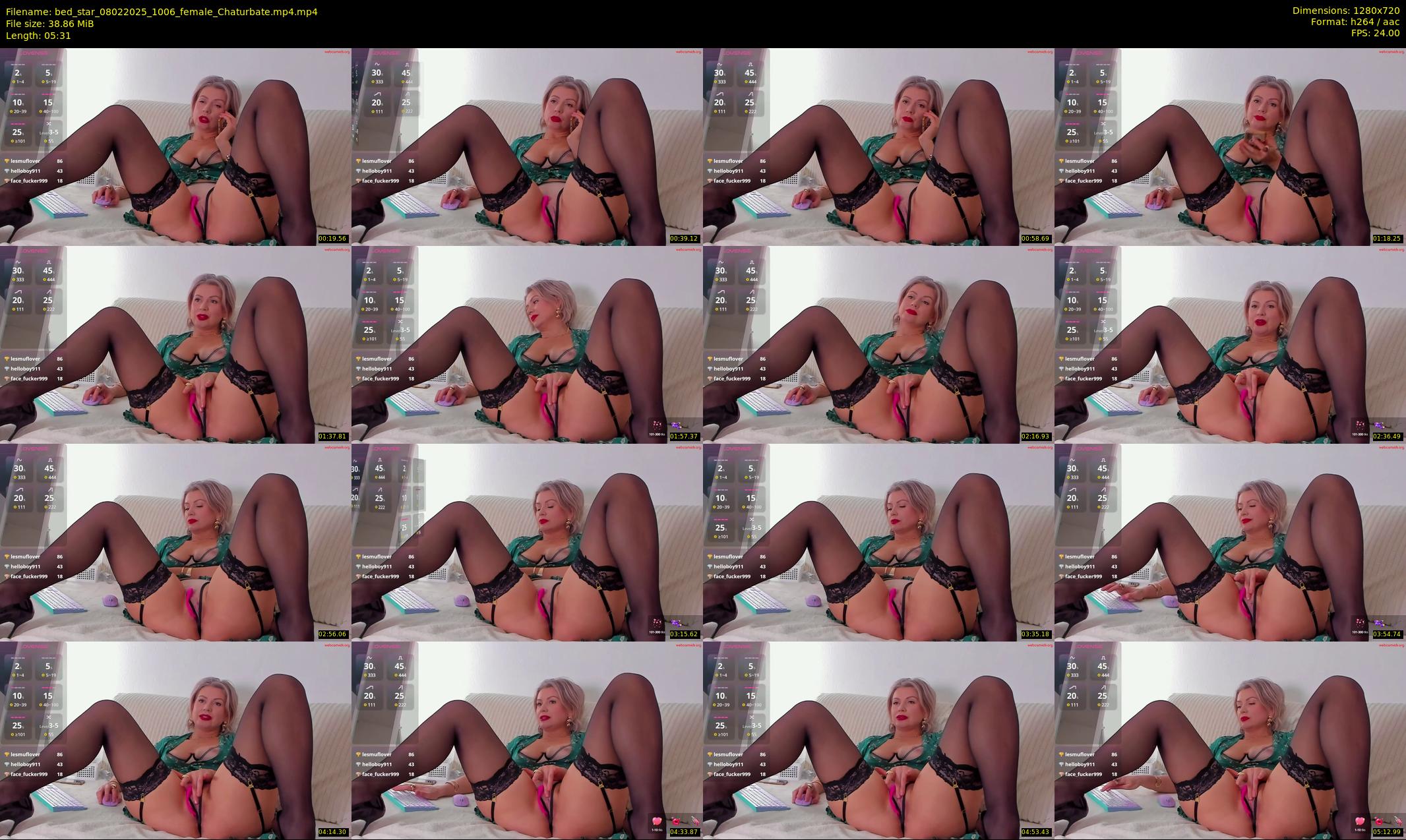 bed_star — 6 minute Chaturbate female cam show recording, 720p, Feb 8, 2025