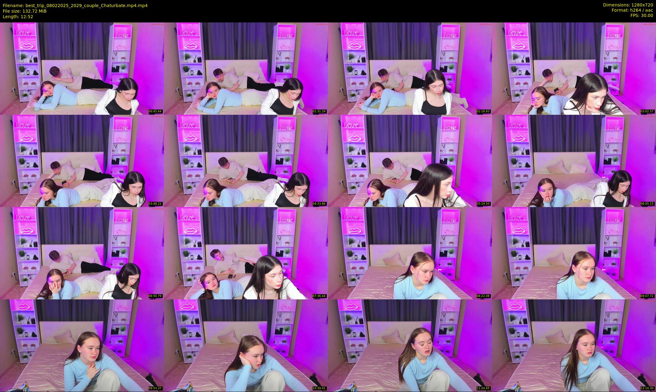 best_trip — 13 minute Chaturbate couple cam show recording, 720p, Feb 8, 2025