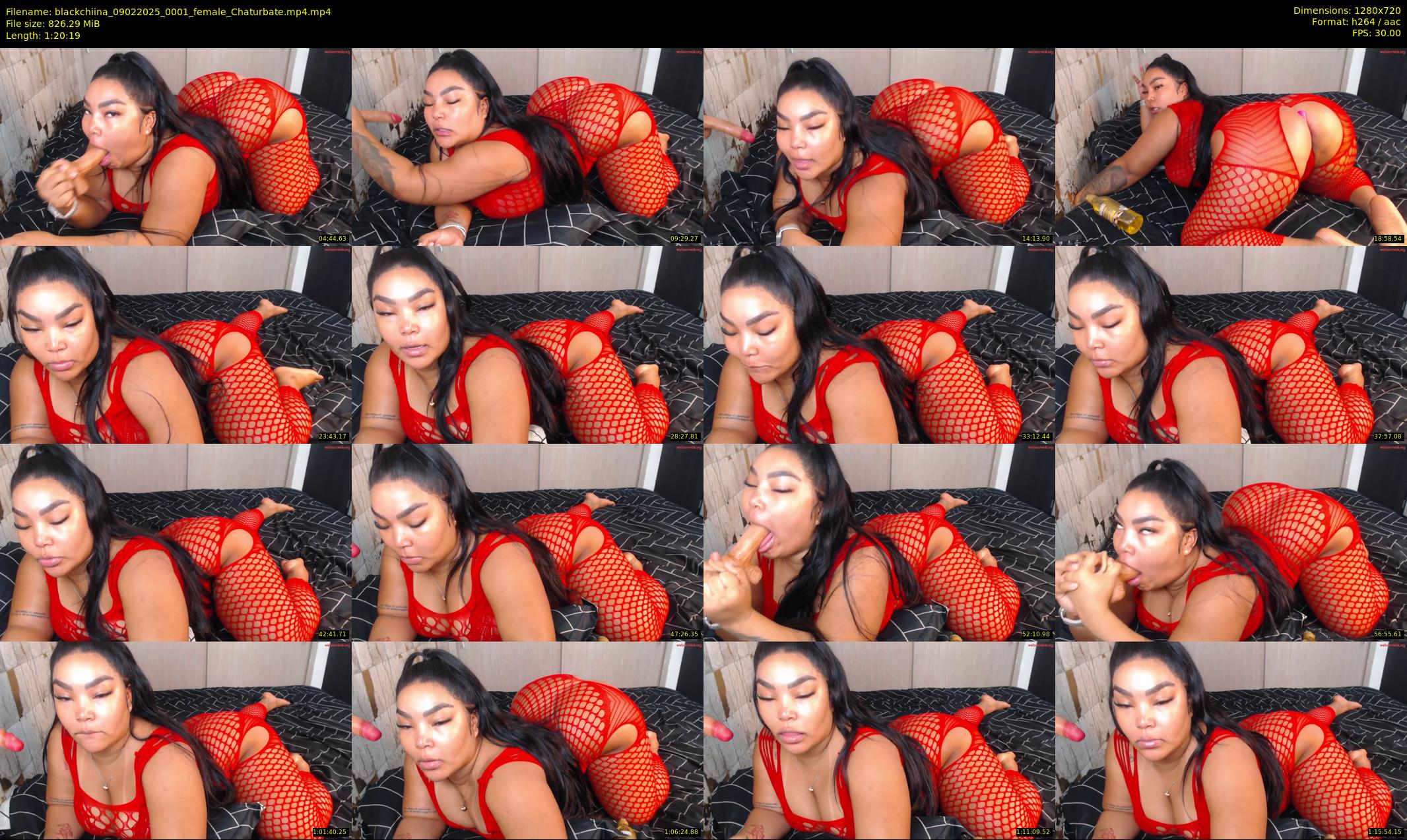 blackchiina — 81 minute Chaturbate female cam show recording, 720p, Feb 9, 2025