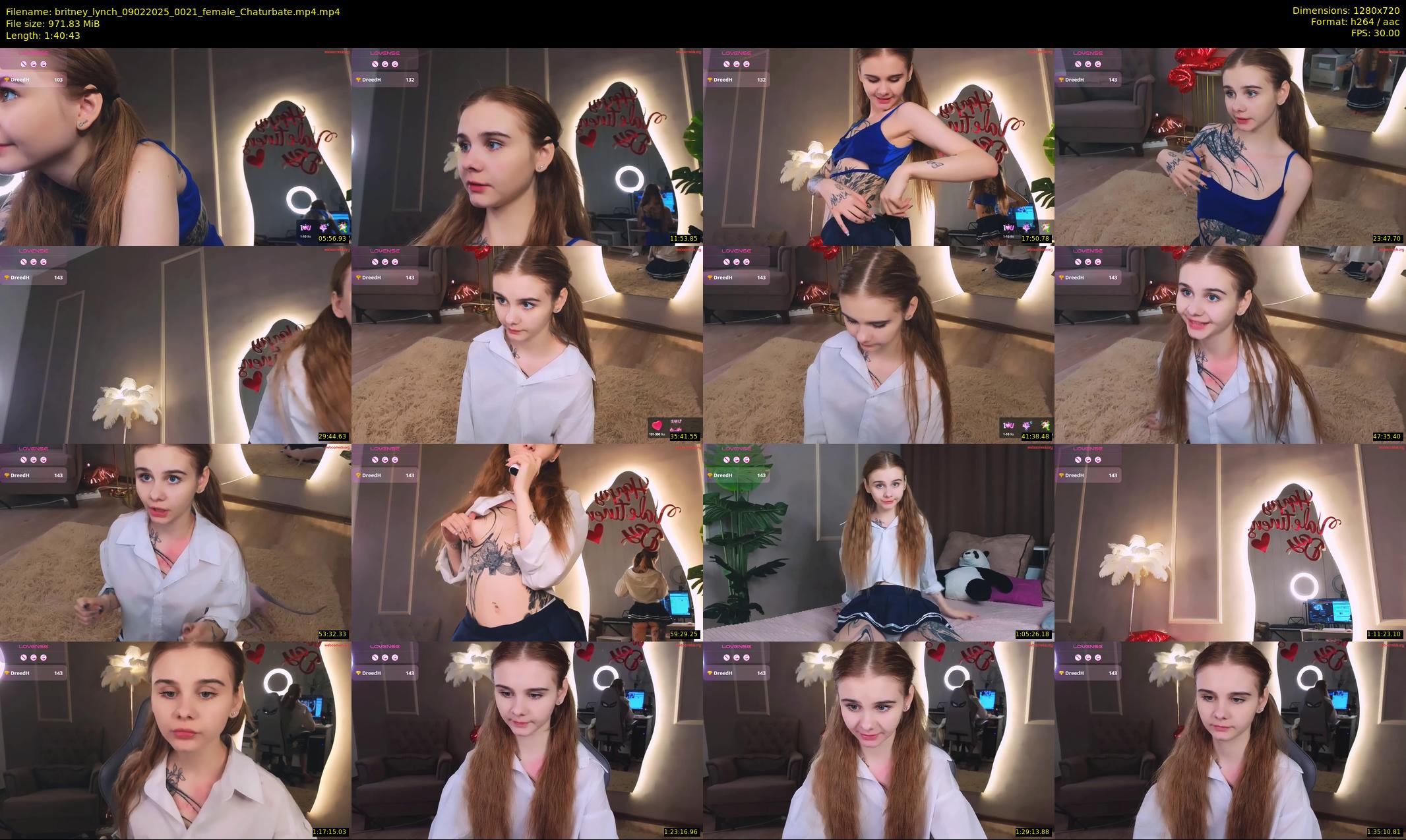britney_lynch — 101 minute Chaturbate female cam show recording, 720p, Feb 9, 2025