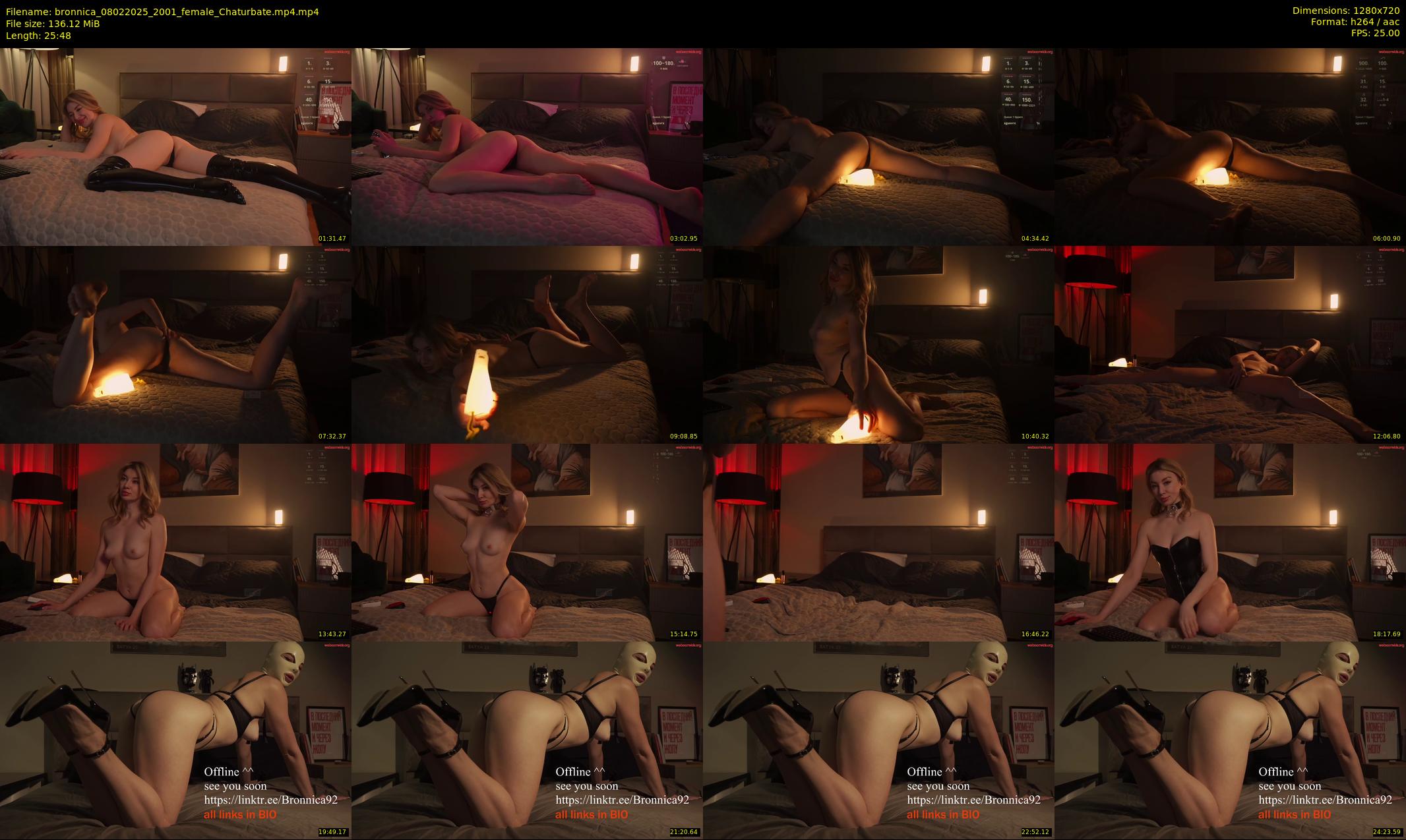 bronnica — 26 minute Chaturbate female cam show recording, 720p, Feb 8, 2025
