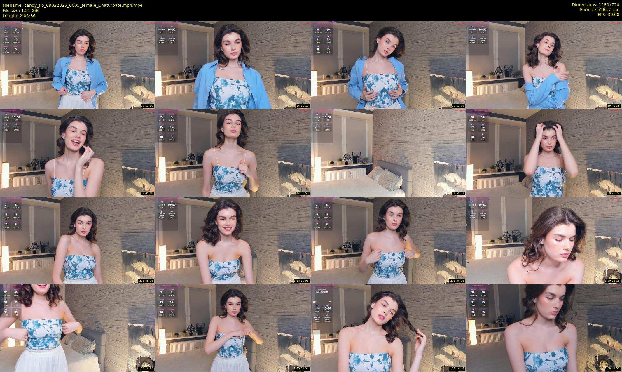 candy_flo — 126 minute Chaturbate female cam show recording, 720p, Feb 9, 2025