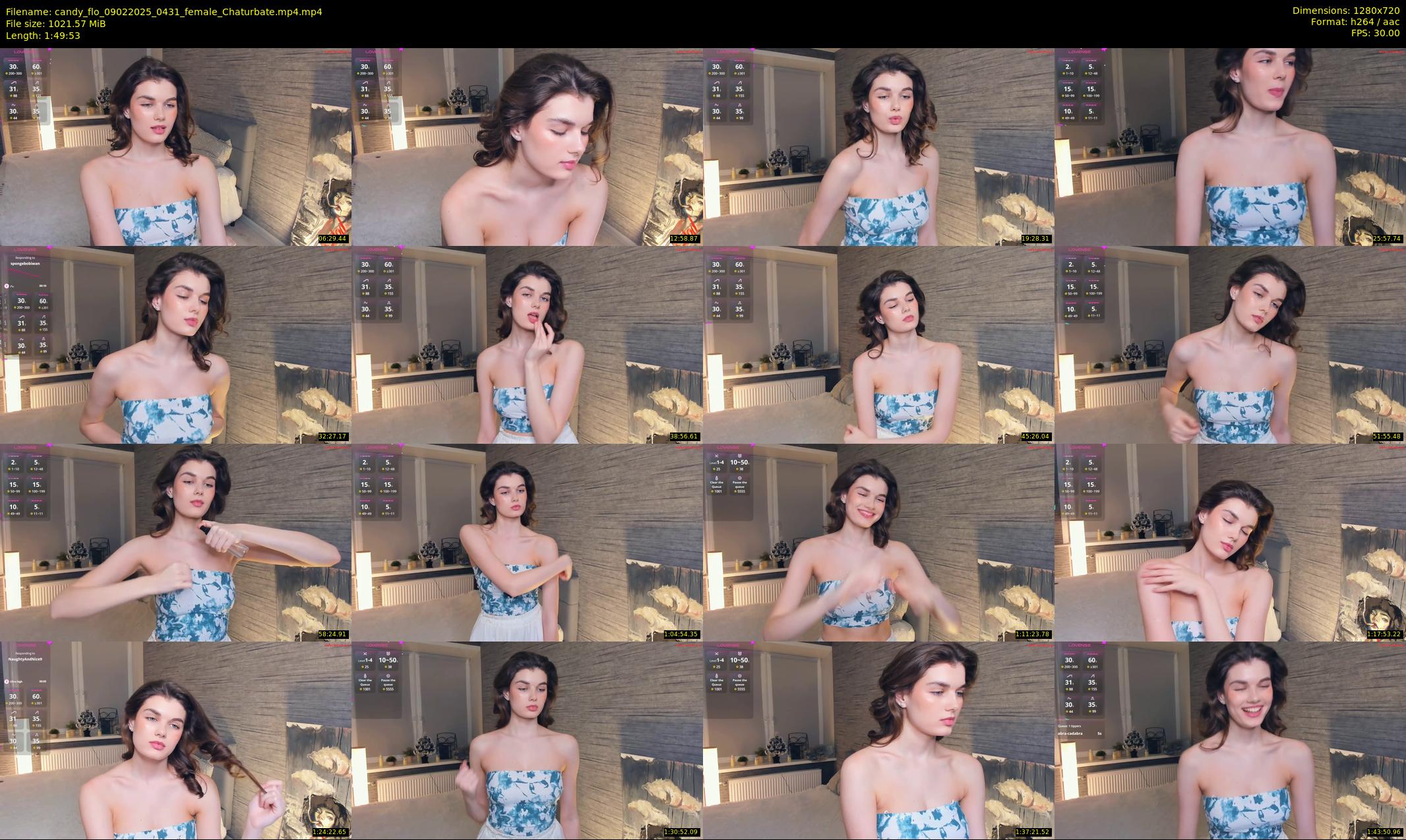 candy_flo — 110 minute Chaturbate female cam show recording, 720p, Feb 9, 2025