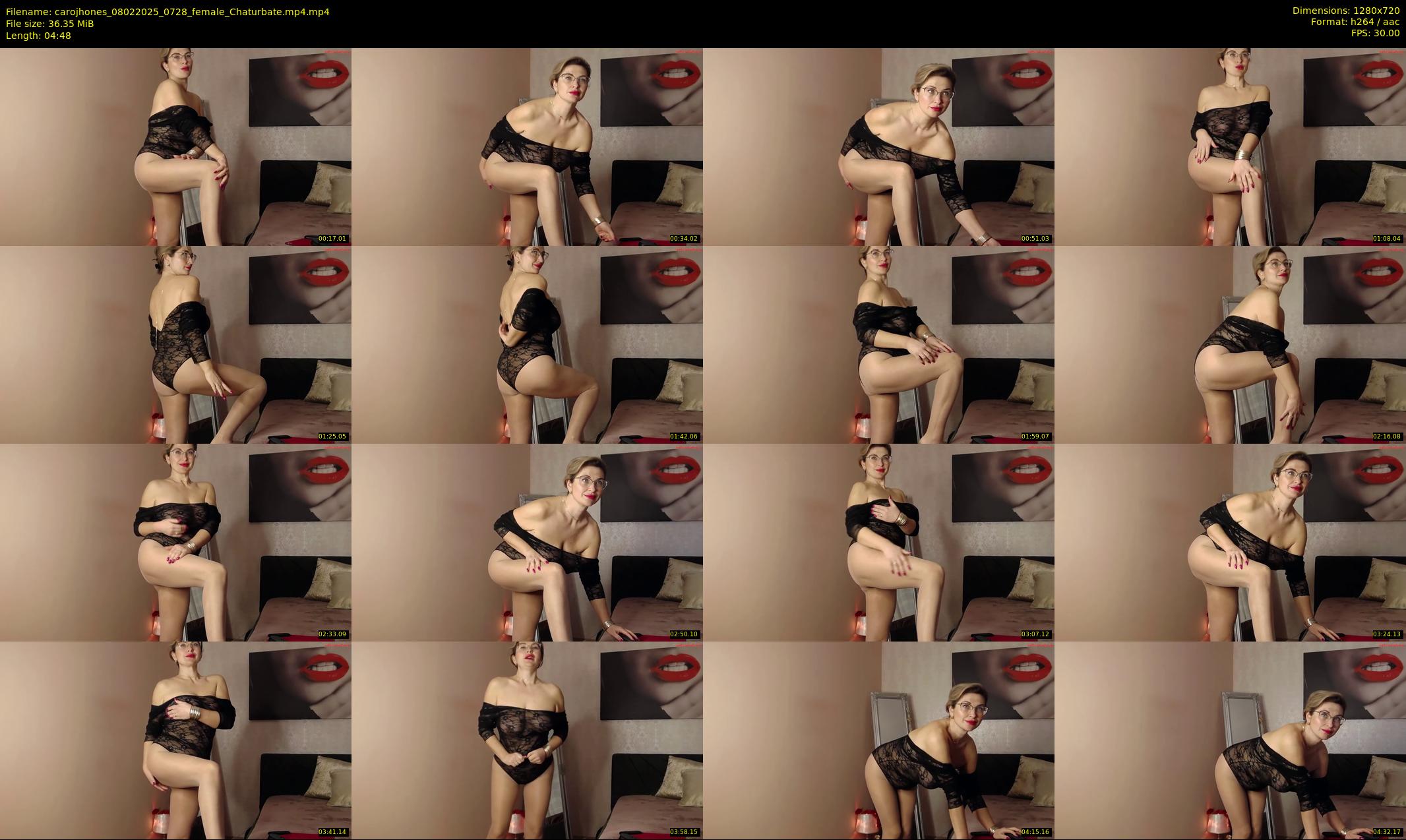 carojhones — 5 minute Chaturbate female cam show recording, 720p, Feb 8, 2025
