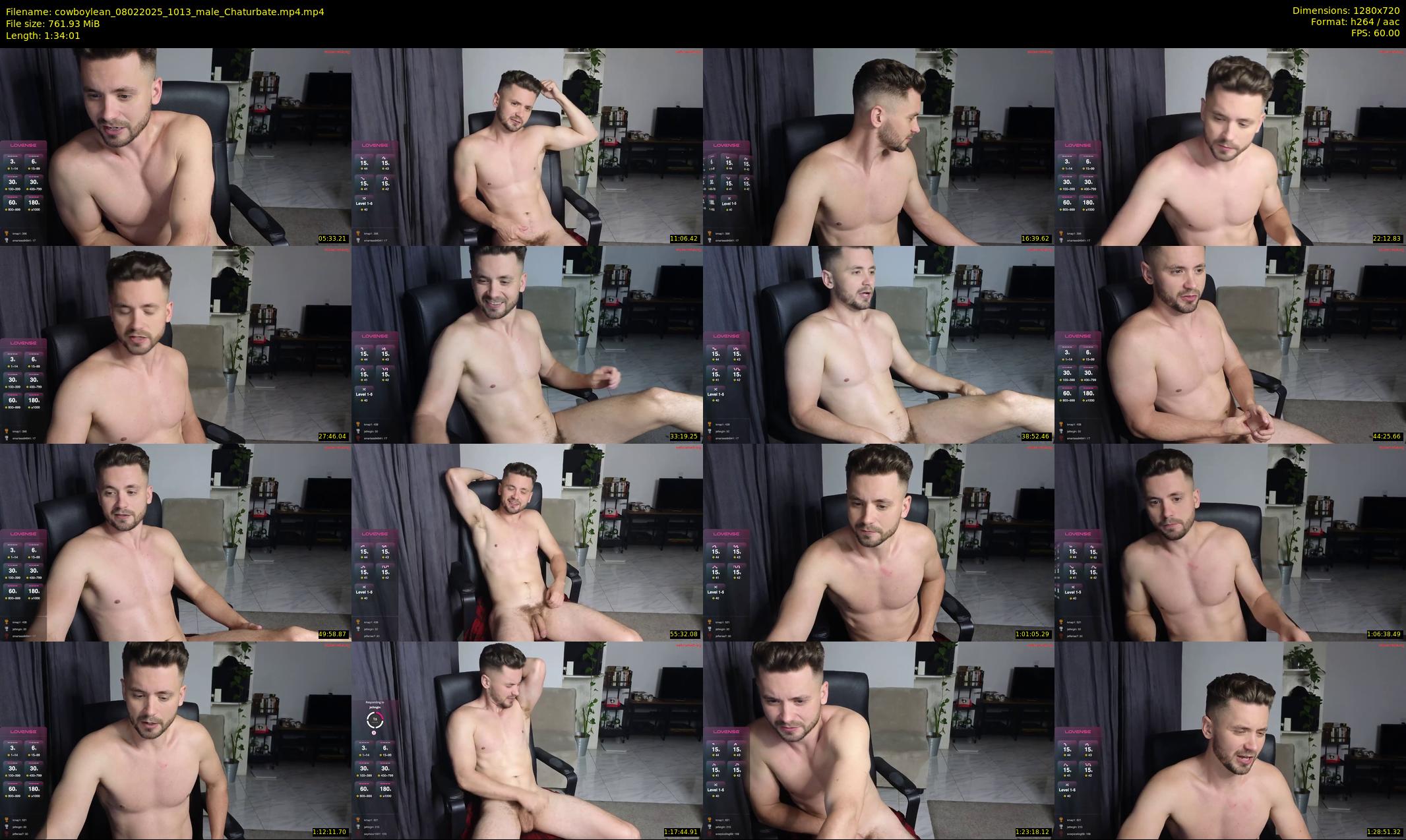 cowboylean — 95 minute Chaturbate male cam show recording, 720p, Feb 8, 2025