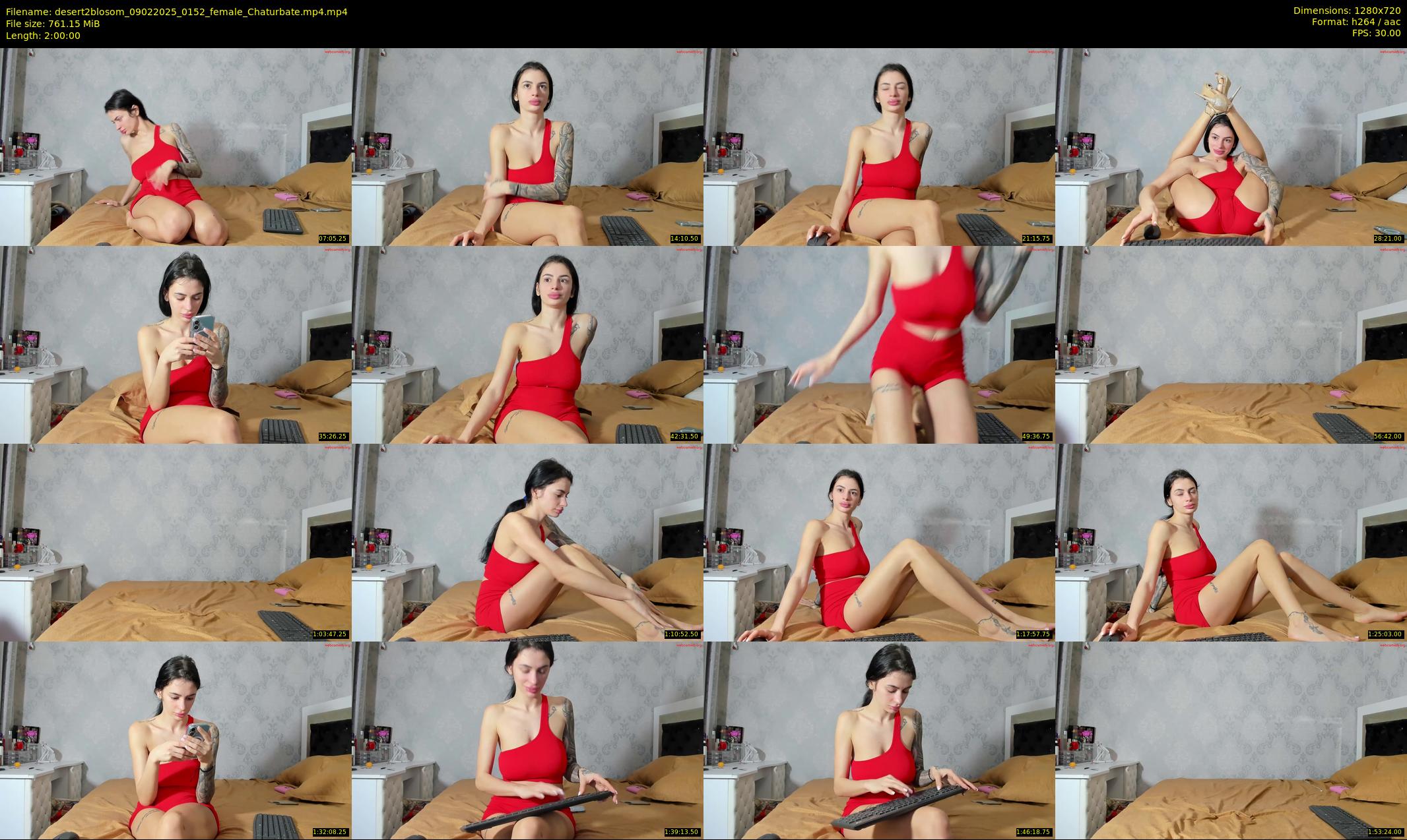 desert2blosom — 120 minute Chaturbate female cam show recording, 720p, Feb 9, 2025