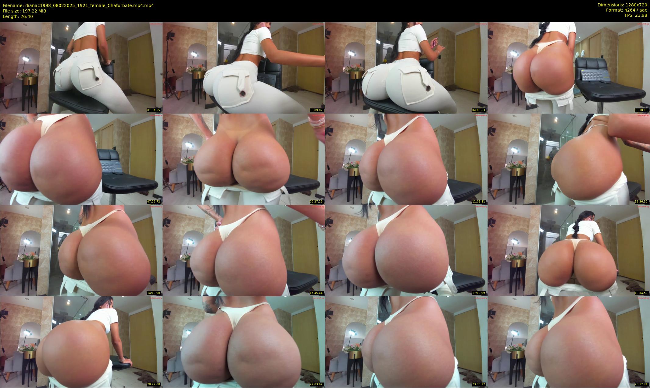 dianac1998 — 27 minute Chaturbate female cam show recording, 720p, Feb 8, 2025