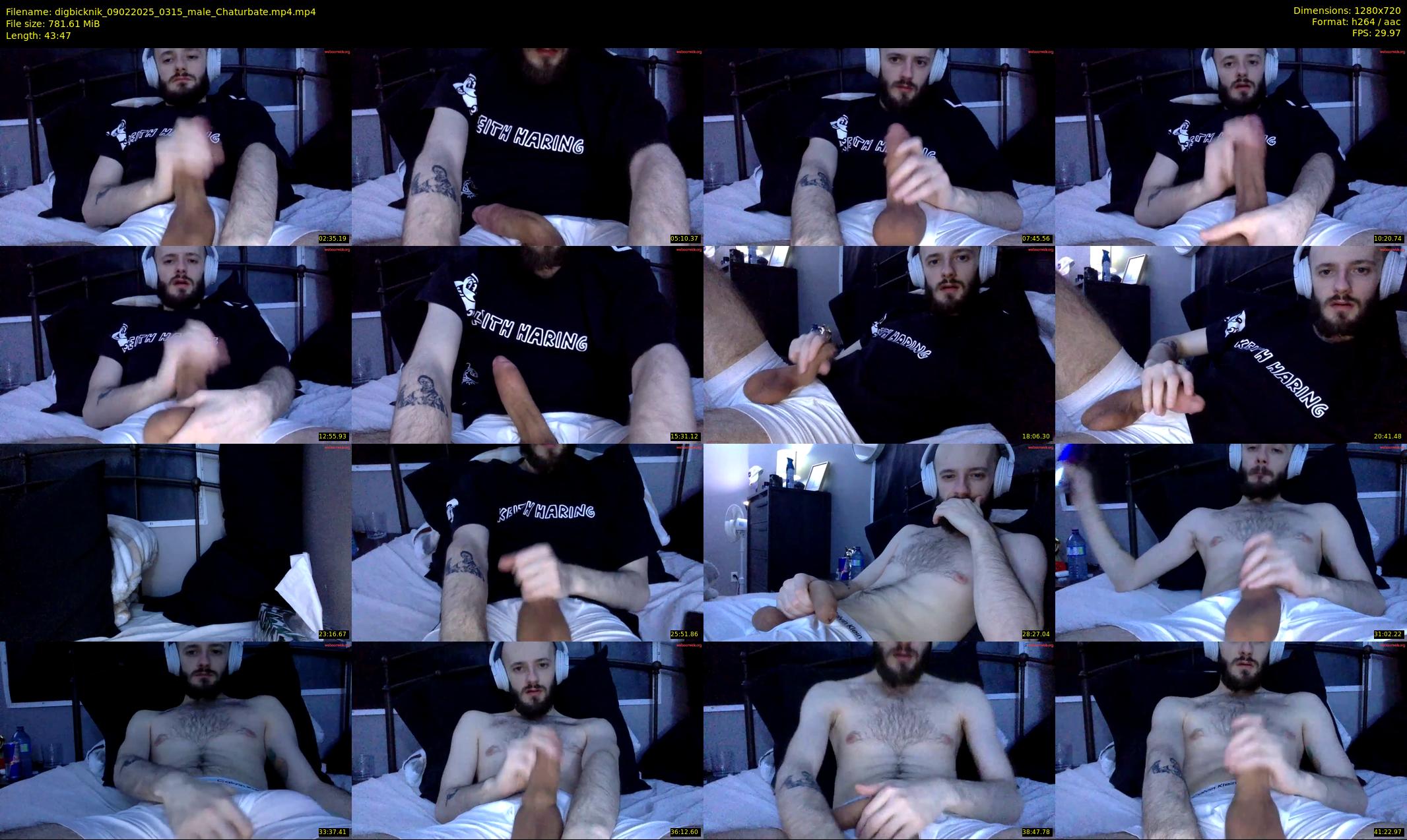digbicknik — 44 minute Chaturbate male cam show recording, 720p, Feb 9, 2025