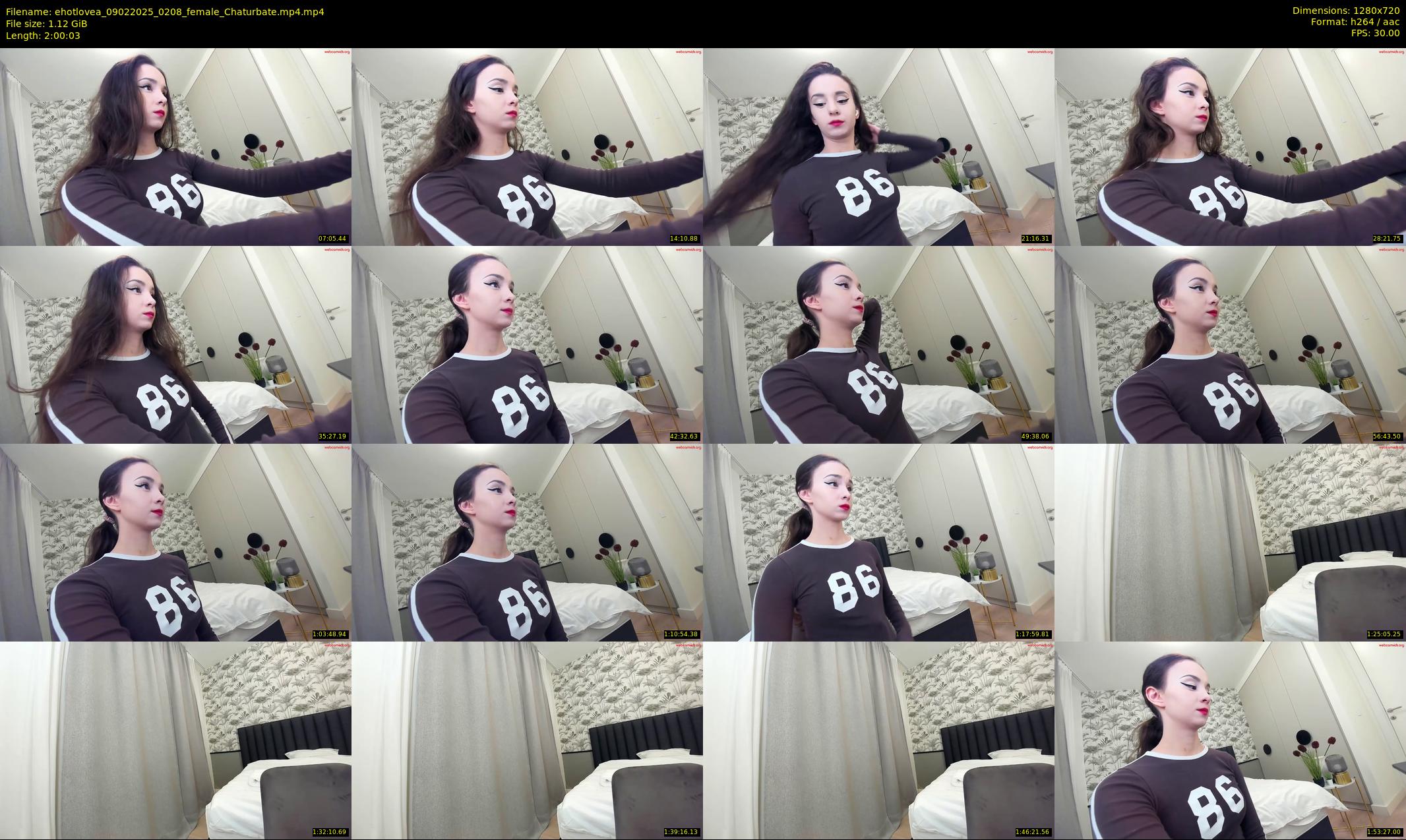 ehotlovea — 121 minute Chaturbate female cam show recording, 720p, Feb 9, 2025