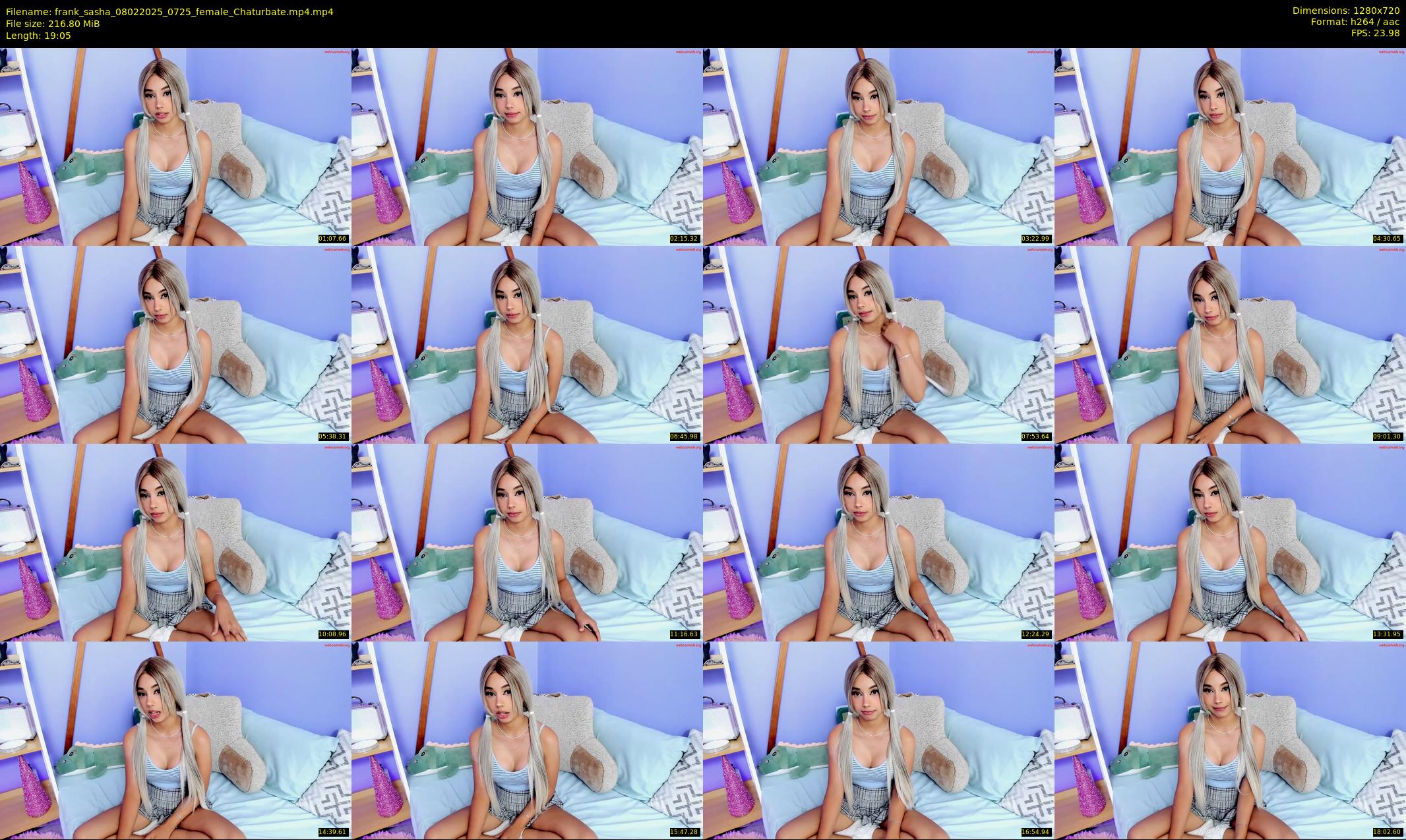 frank_sasha — 20 minute Chaturbate couple cam show recording, 720p, Feb 8, 2025