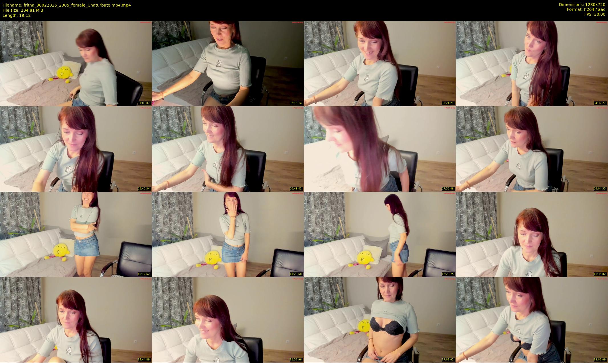 fritha — 20 minute Chaturbate female cam show recording, 720p, Feb 8, 2025