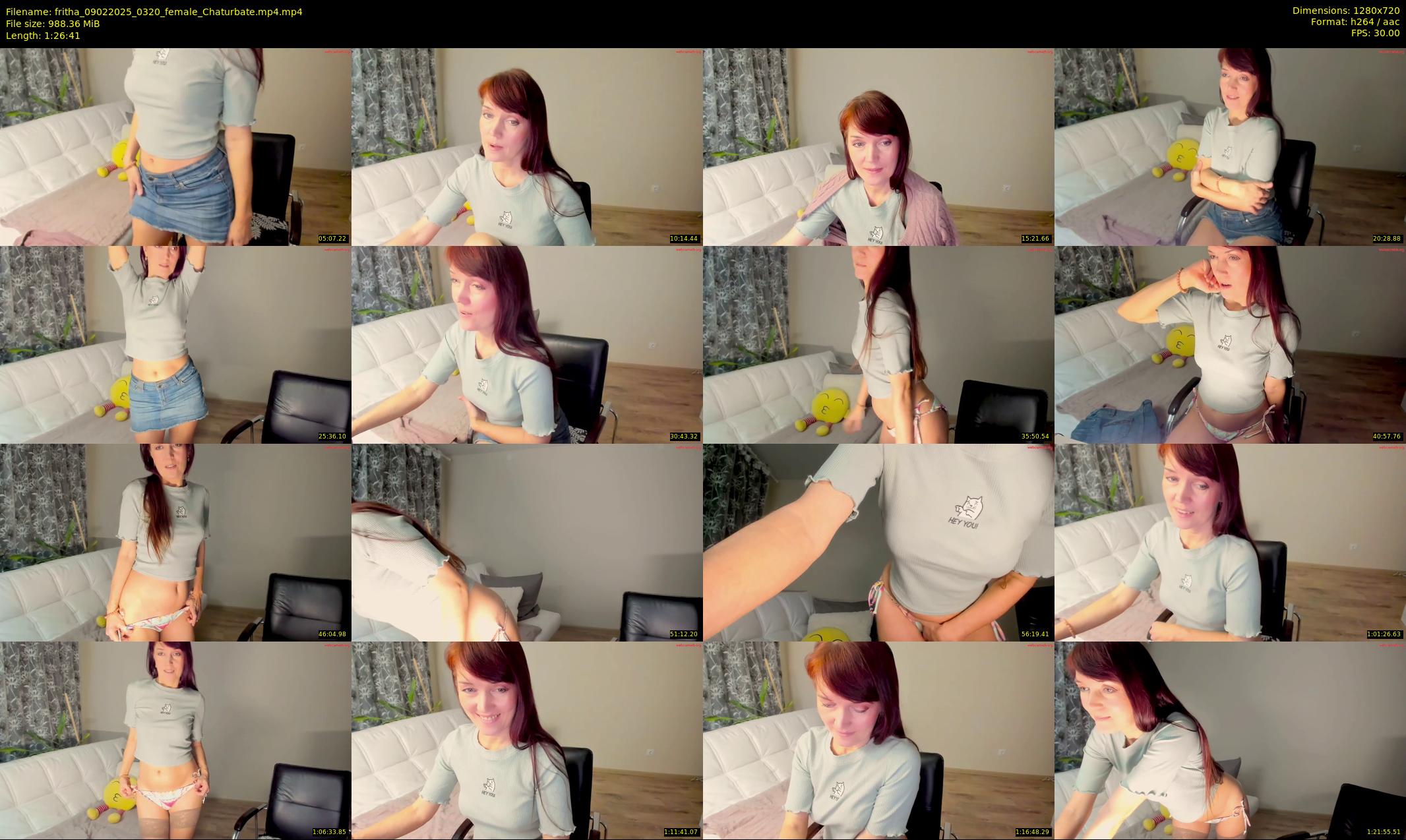 fritha — 87 minute Chaturbate female cam show recording, 720p, Feb 9, 2025