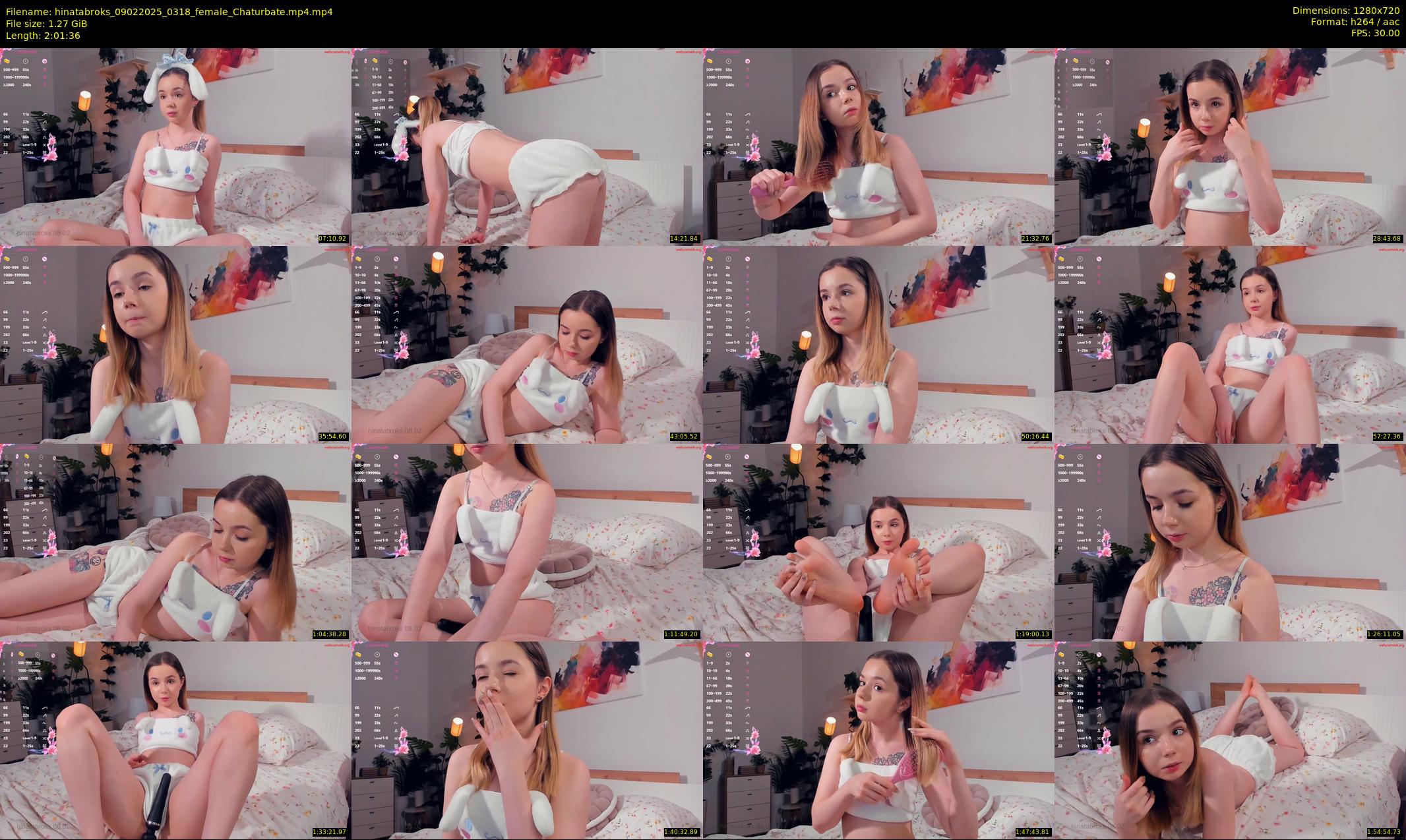 hinatabroks — 122 minute Chaturbate female cam show recording, 720p, Feb 9, 2025