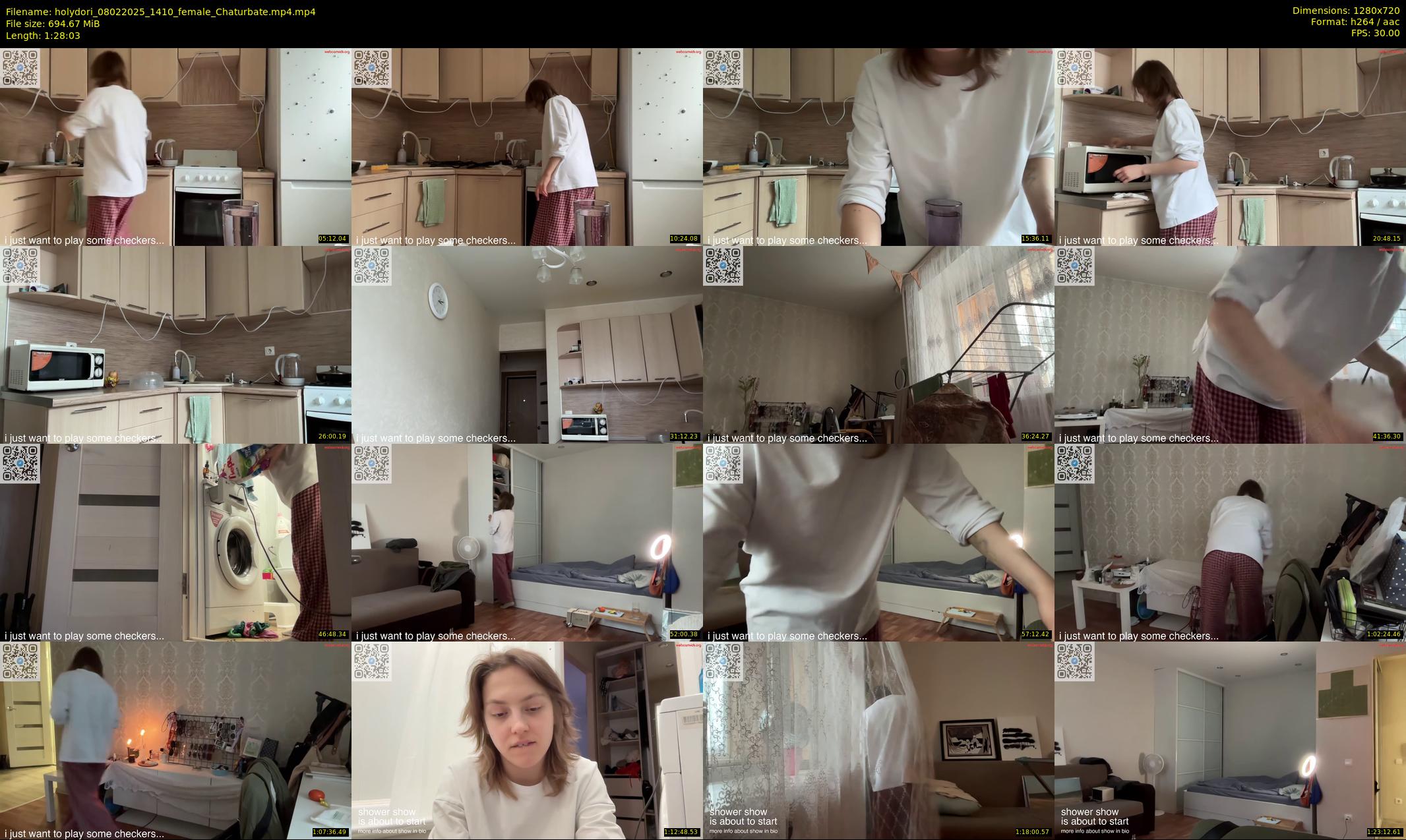 holydori — 89 minute Chaturbate female cam show recording, 720p, Feb 8, 2025