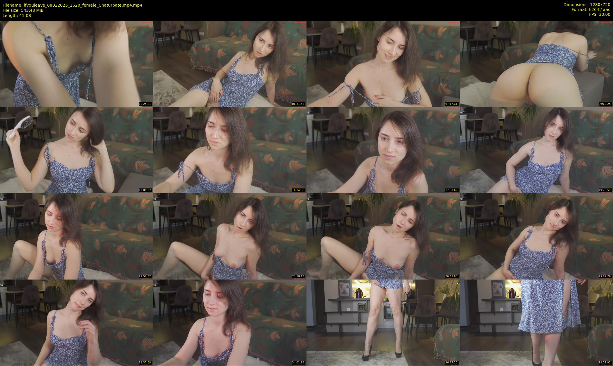 ifyouleave — 42 minute Chaturbate female cam show recording, 720p, Feb 8, 2025