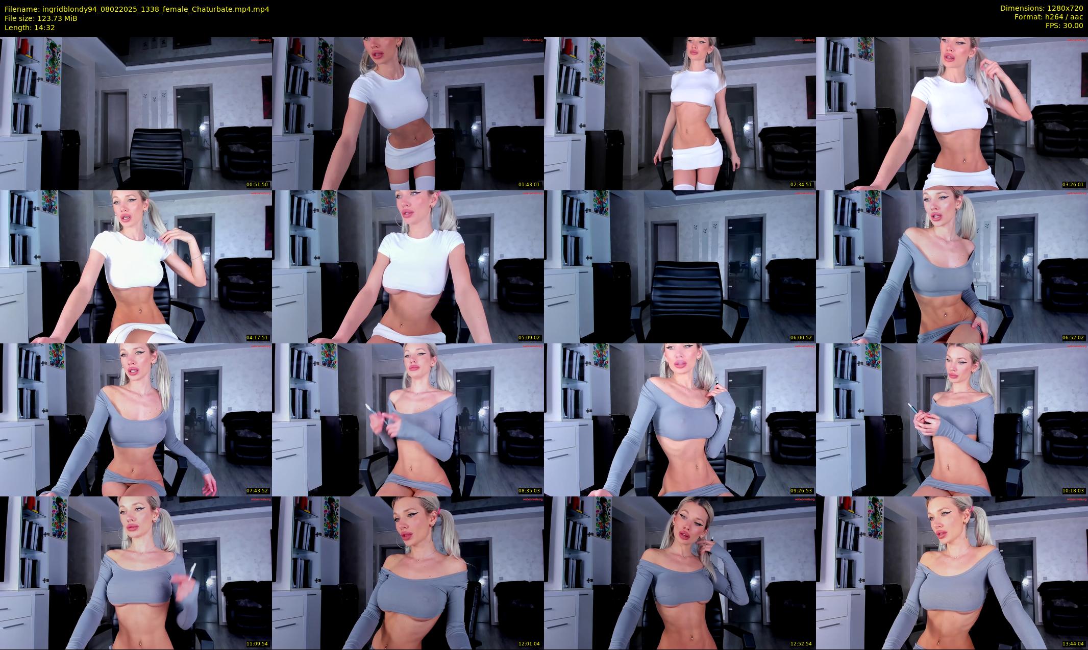 ingridblondy94 — 15 minute Chaturbate female cam show recording, 720p, Feb 8, 2025