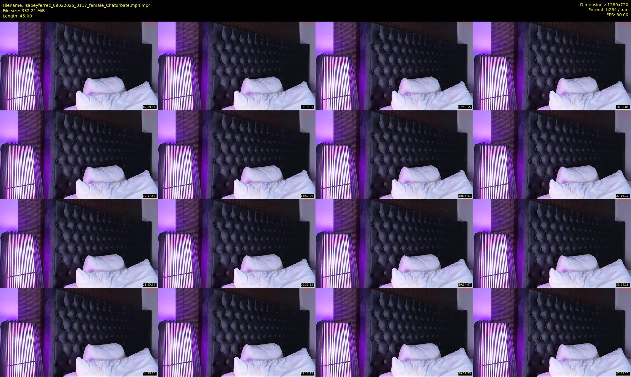 isabeyferrec — 45 minute Chaturbate female cam show recording, 720p, Feb 9, 2025
