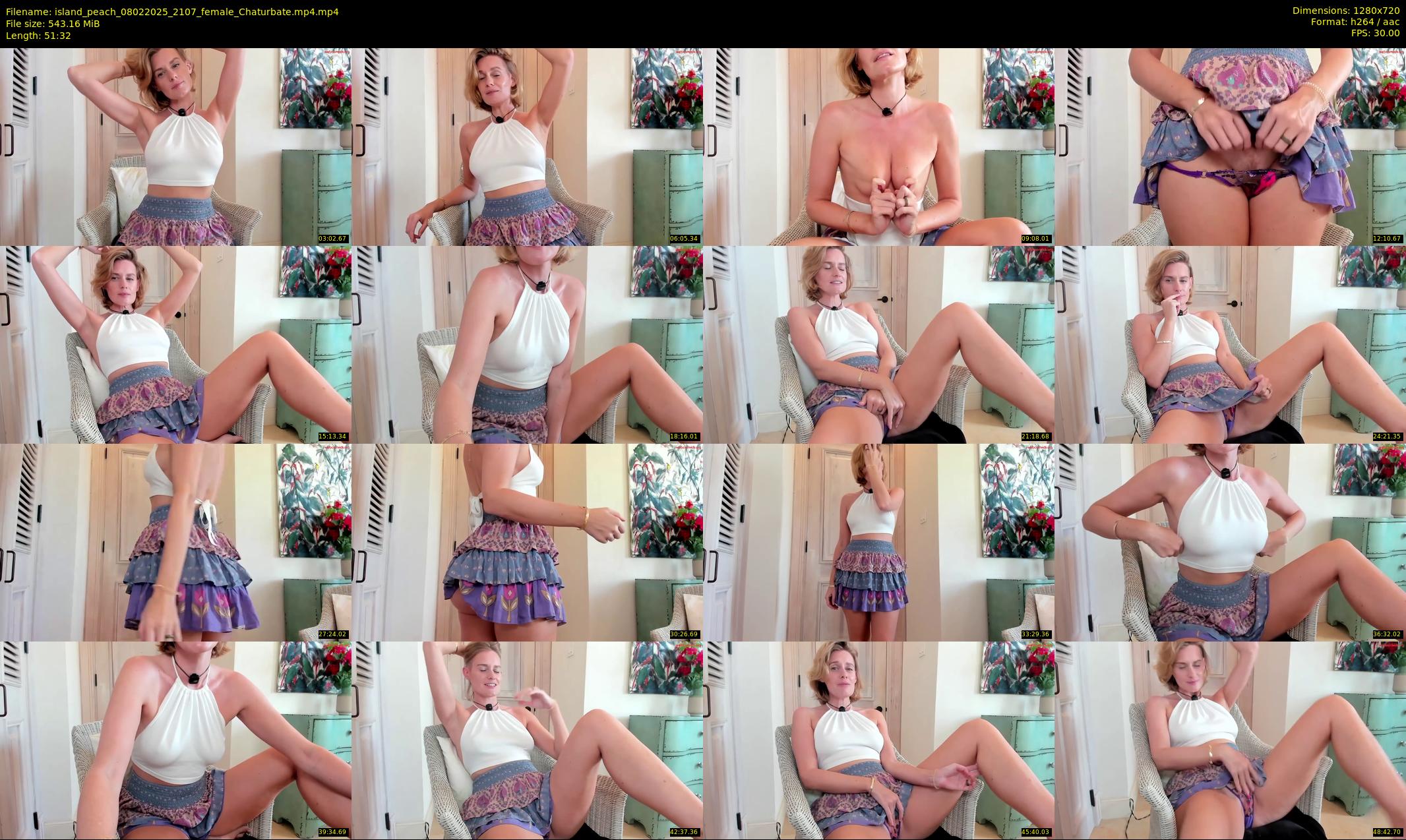 island_peach — 52 minute Chaturbate female cam show recording, 720p, Feb 8, 2025