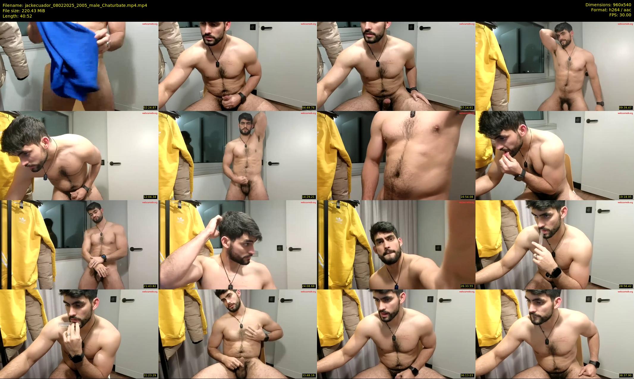 jackecuador — 41 minute Chaturbate male cam show recording, 480p, Feb 8, 2025