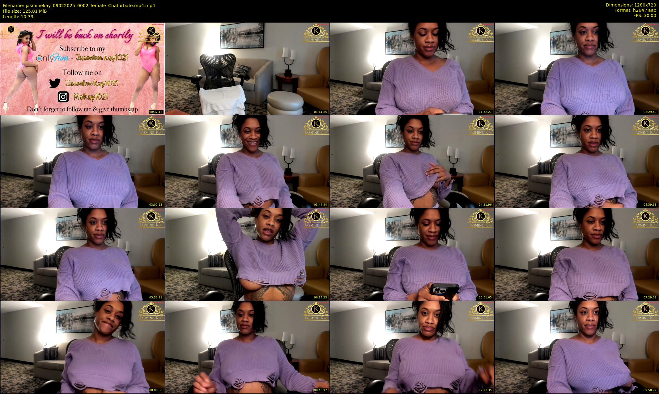 jasminekay — 11 minute Chaturbate female cam show recording, 720p, Feb 9, 2025