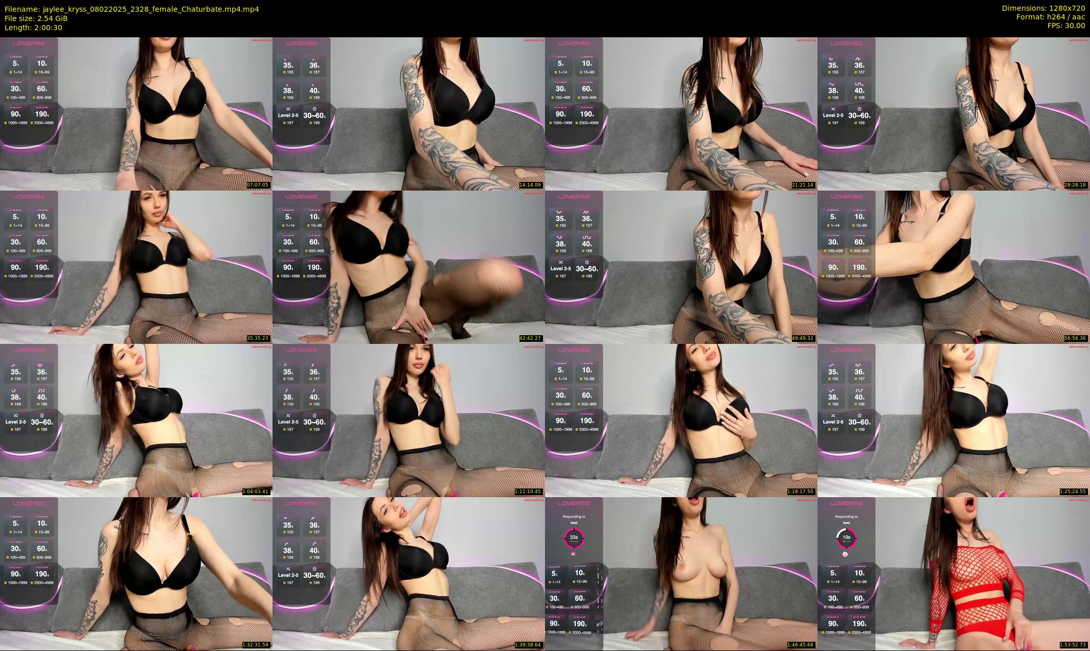 jaylee_kryss — 121 minute Chaturbate female cam show recording, 720p, Feb 8, 2025