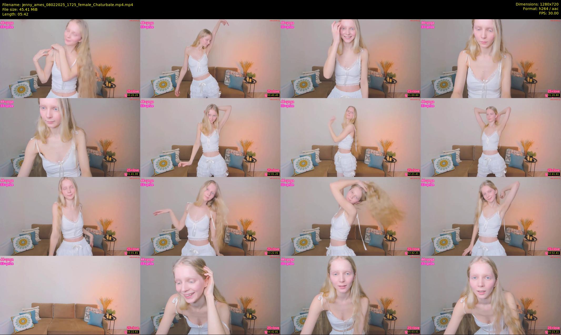 jenny_ames — 6 minute Chaturbate female cam show recording, 720p, Feb 8, 2025