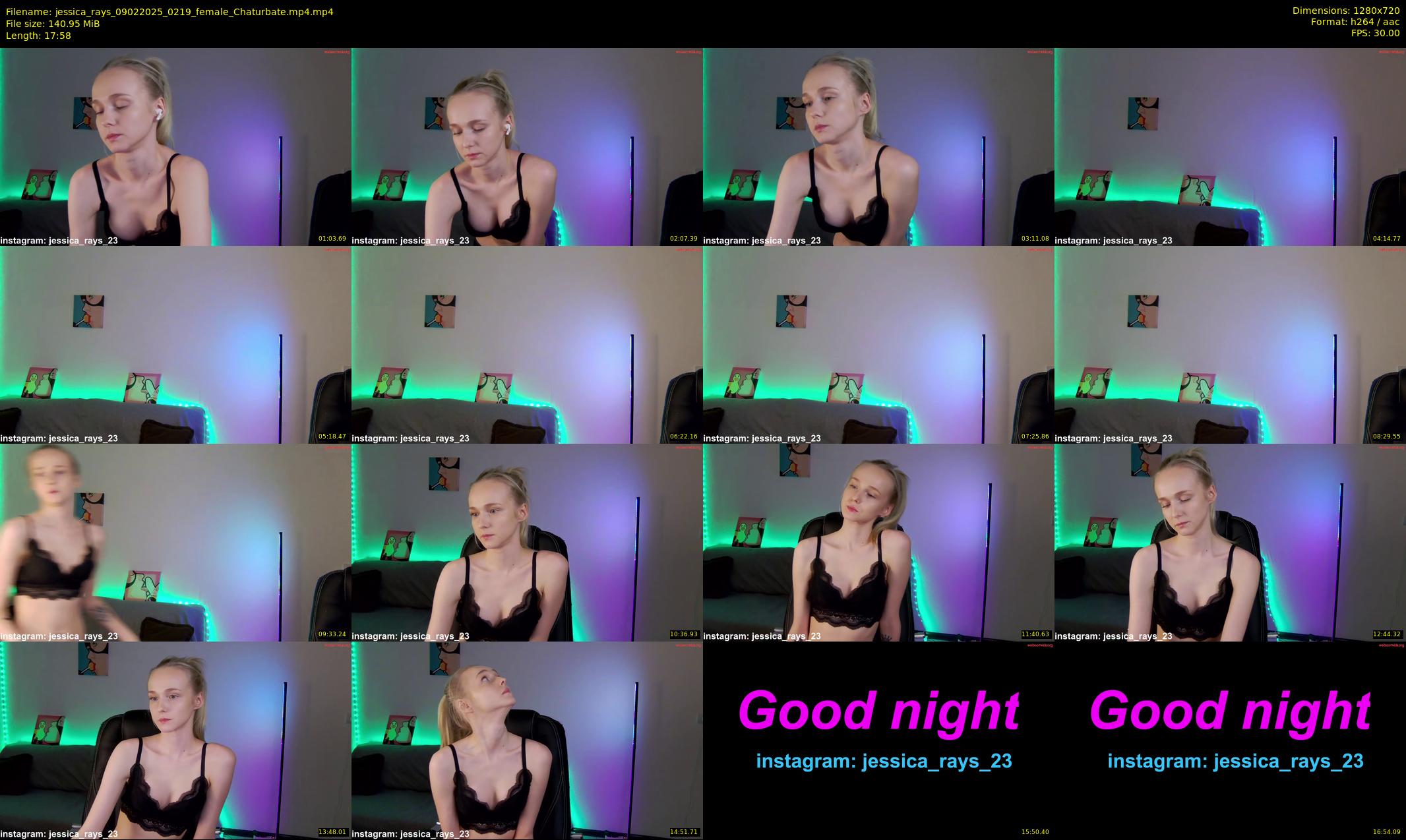 jessica_rays — 18 minute Chaturbate couple cam show recording, 720p, Feb 9, 2025