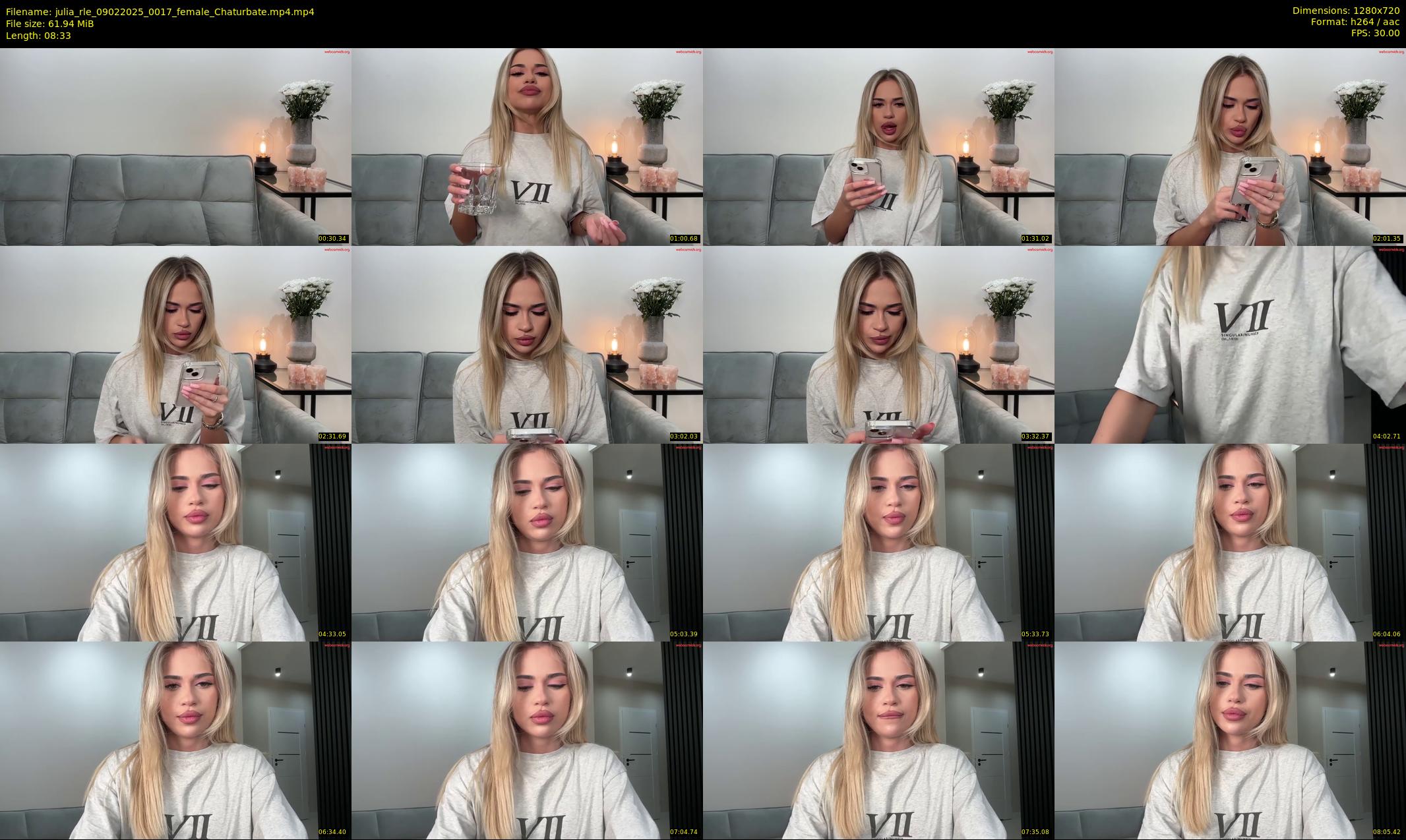 julia_rle — 9 minute Chaturbate female cam show recording, 720p, Feb 9, 2025