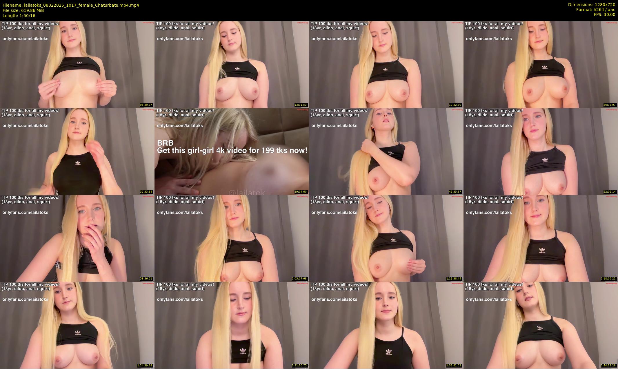lailatoks — 111 minute Chaturbate female cam show recording, 720p, Feb 8, 2025