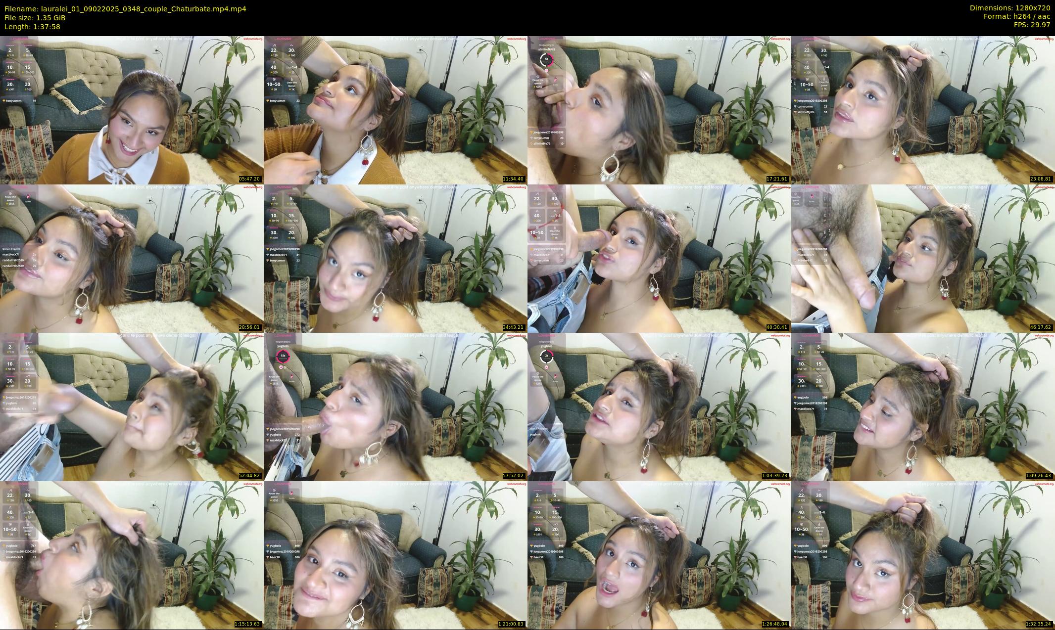 lauralei_01 — 98 minute Chaturbate couple cam show recording, 720p, Feb 9, 2025