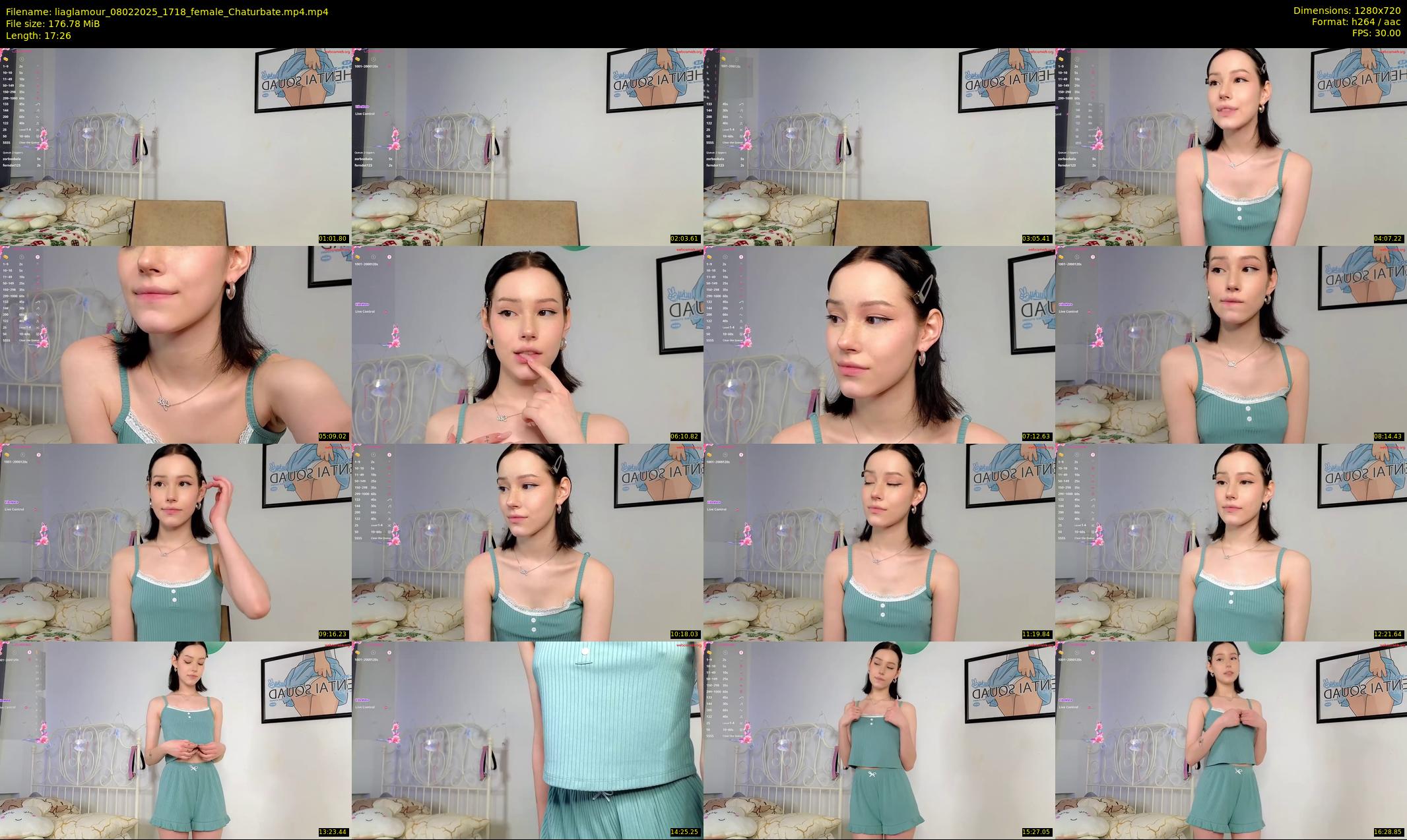liaglamour — 18 minute Chaturbate female cam show recording, 720p, Feb 8, 2025