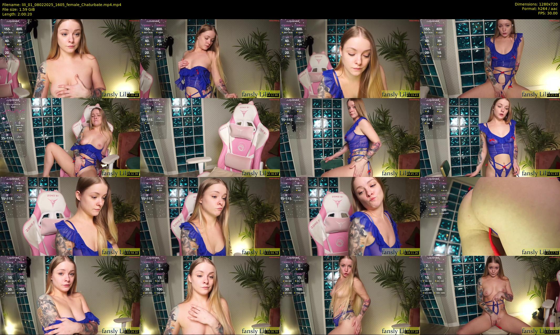 lili_01 — 121 minute Chaturbate female cam show recording, 720p, Feb 8, 2025