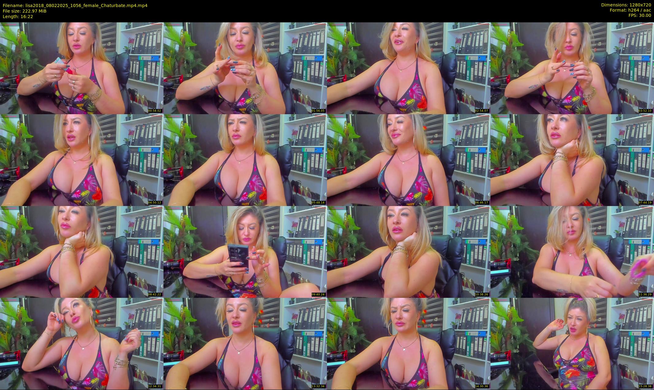 lisa2018 — 17 minute Chaturbate female cam show recording, 720p, Feb 8, 2025