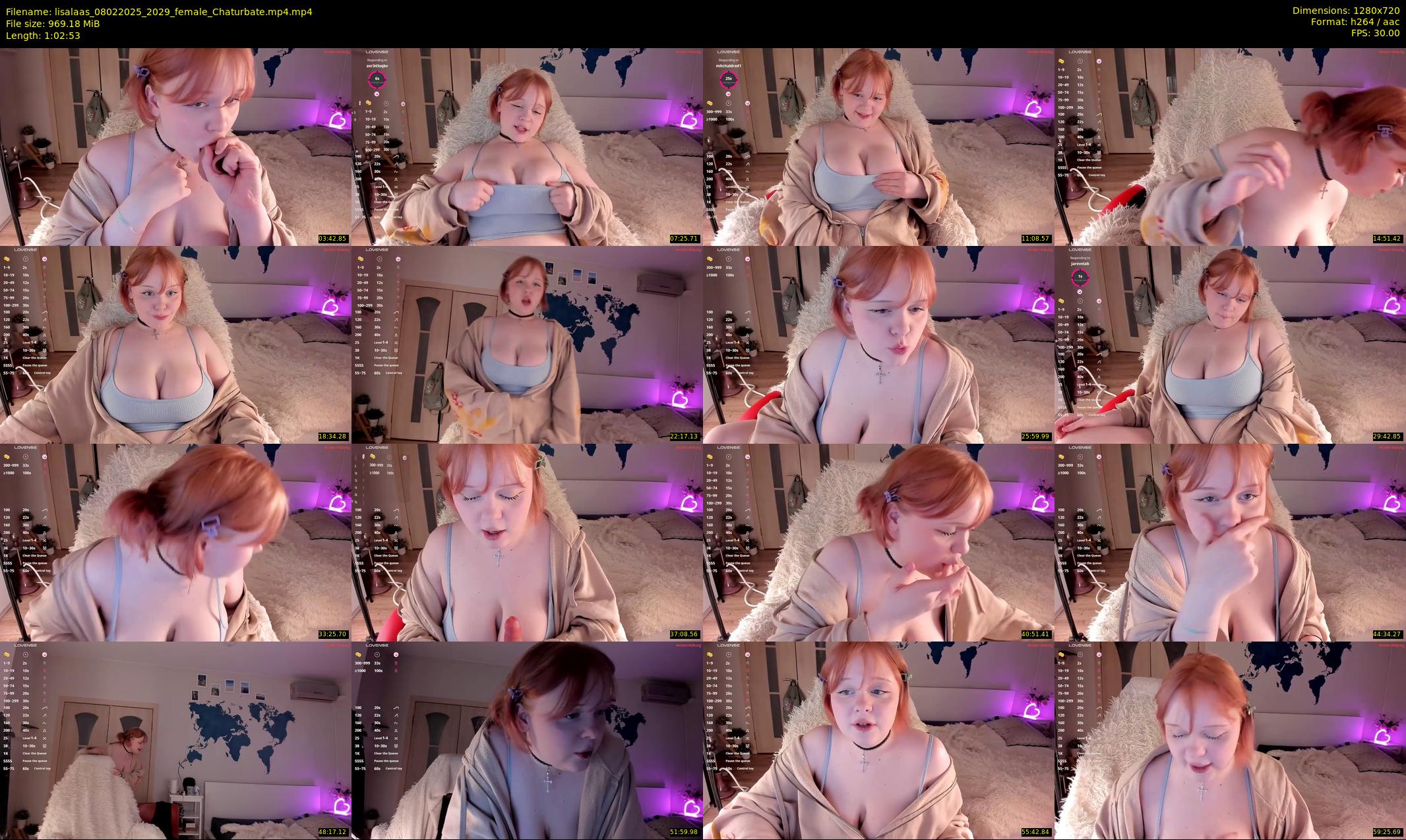 lisalaas — 63 minute Chaturbate female cam show recording, 720p, Feb 8, 2025