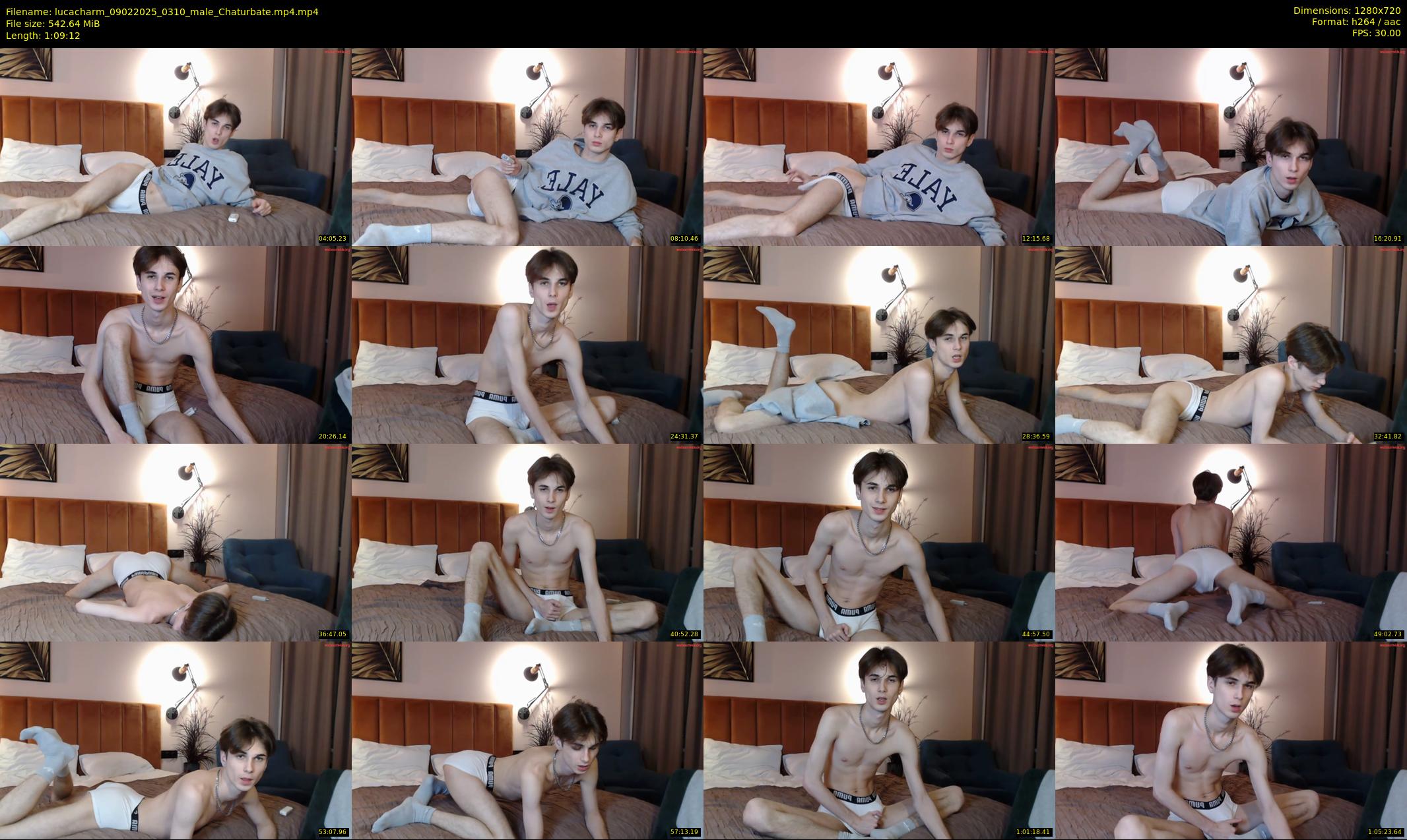 lucacharm — 70 minute Chaturbate male cam show recording, 720p, Feb 9, 2025