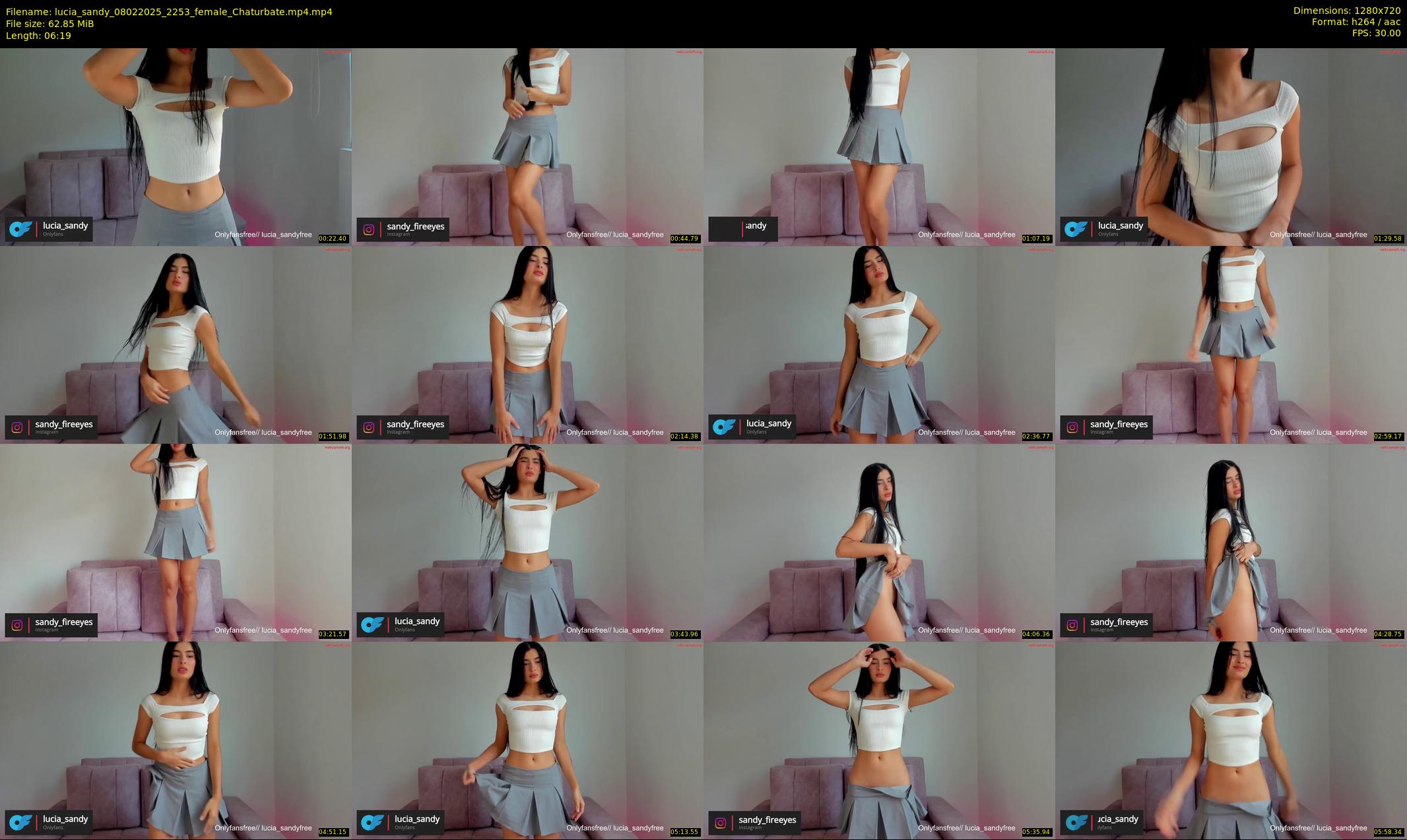 lucia_sandy — 7 minute Chaturbate female cam show recording, 720p, Feb 8, 2025