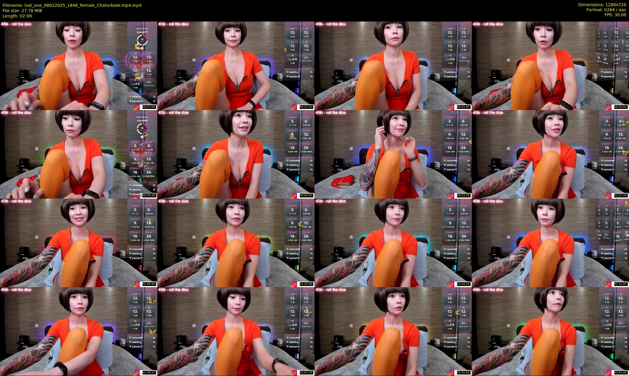lust_one — 3 minute Chaturbate female cam show recording, 720p, Feb 8, 2025