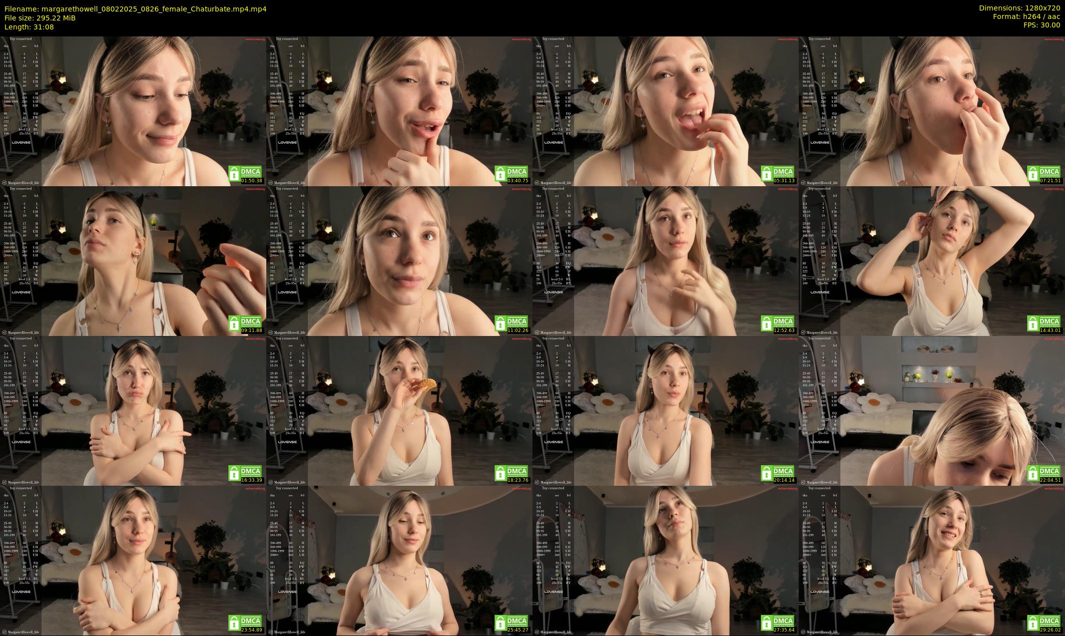 margarethowell — 32 minute Chaturbate female cam show recording, 720p, Feb 8, 2025