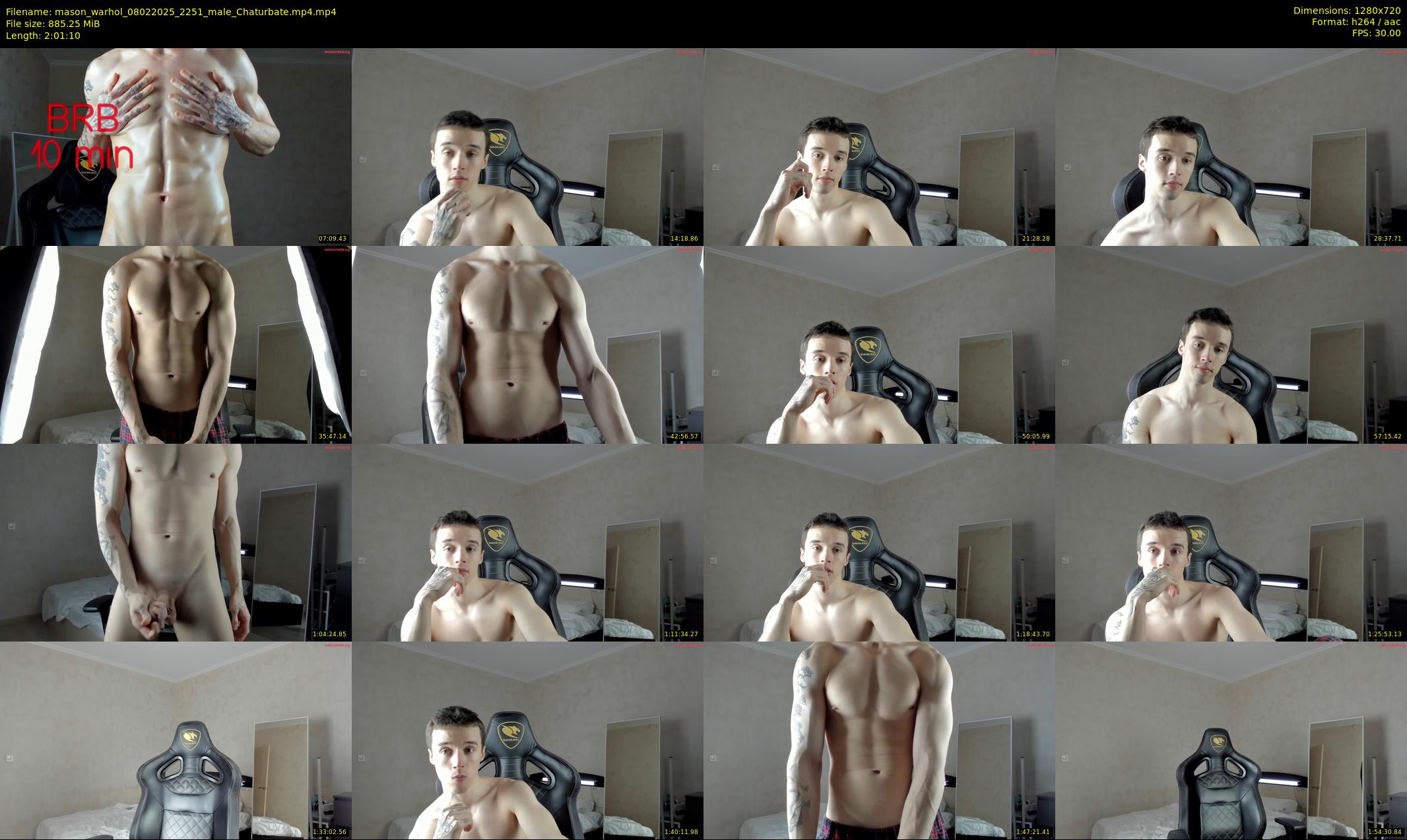 mason_warhol — 122 minute Chaturbate male cam show recording, 720p, Feb 8, 2025