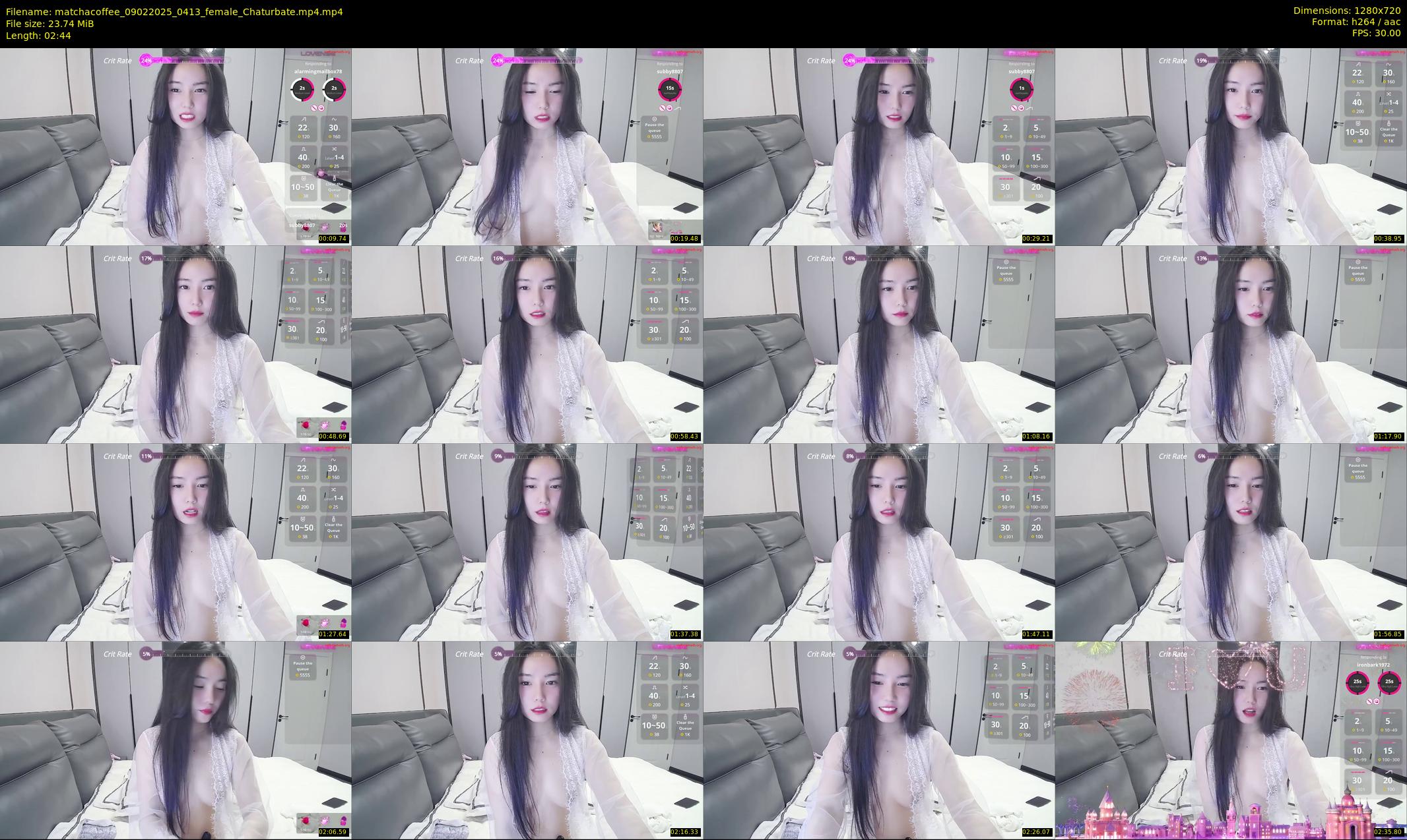 matchacoffee — 3 minute Chaturbate female cam show recording, 720p, Feb 9, 2025